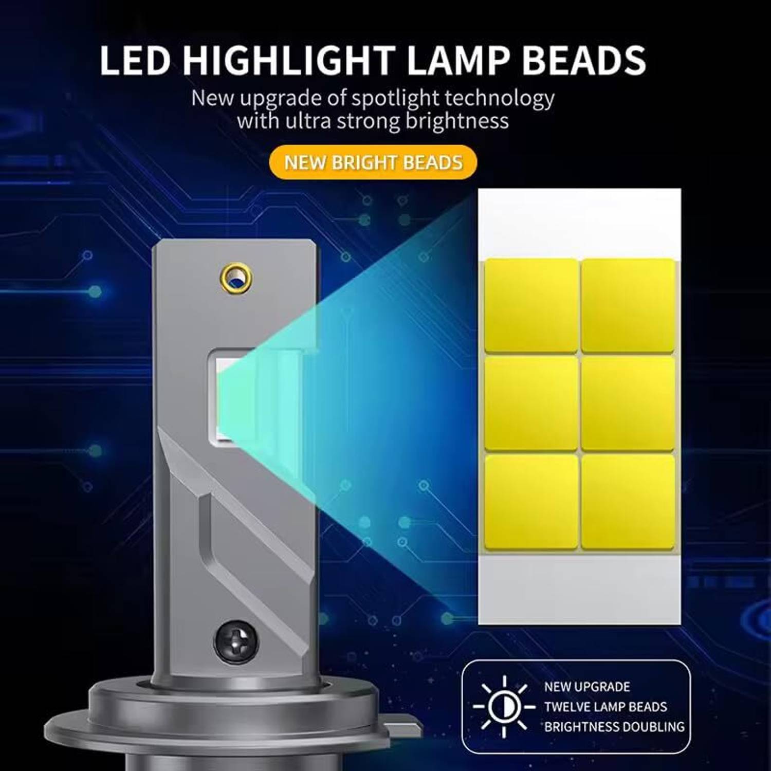 Audio Wheels LED Headlight for Universal Car - Image 4