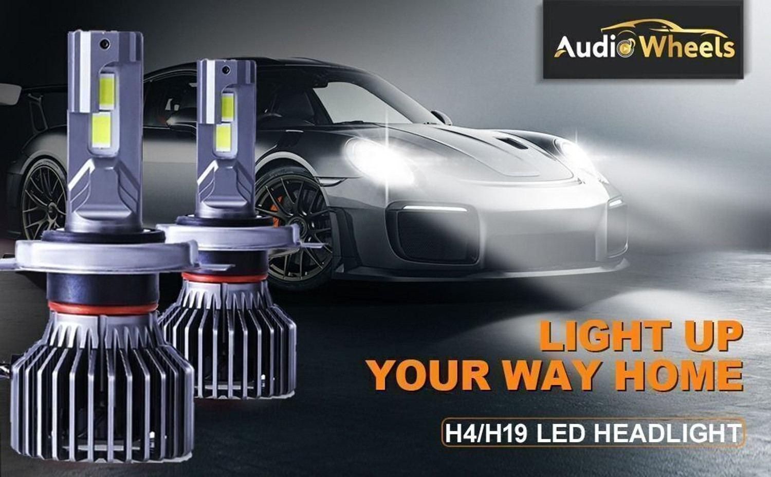 Image of Audio Wheels LED Headlight for Hyundai, Suzuki, Volkswagen, Skoda, Tata, Honda, Ford, Mahindra Celerio, Ciaz, Eeco, Ertiga, S-Cross, WagonR, Polo, Octavia, Rapid, City, Amaze, Jazz, Thar, TUV 300, Figo