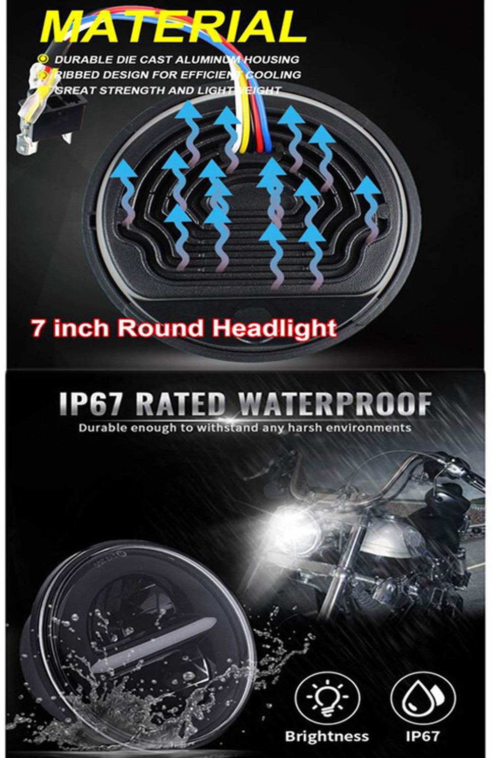 Image of MATIES LED Headlight for Royal Enfield Standard 350