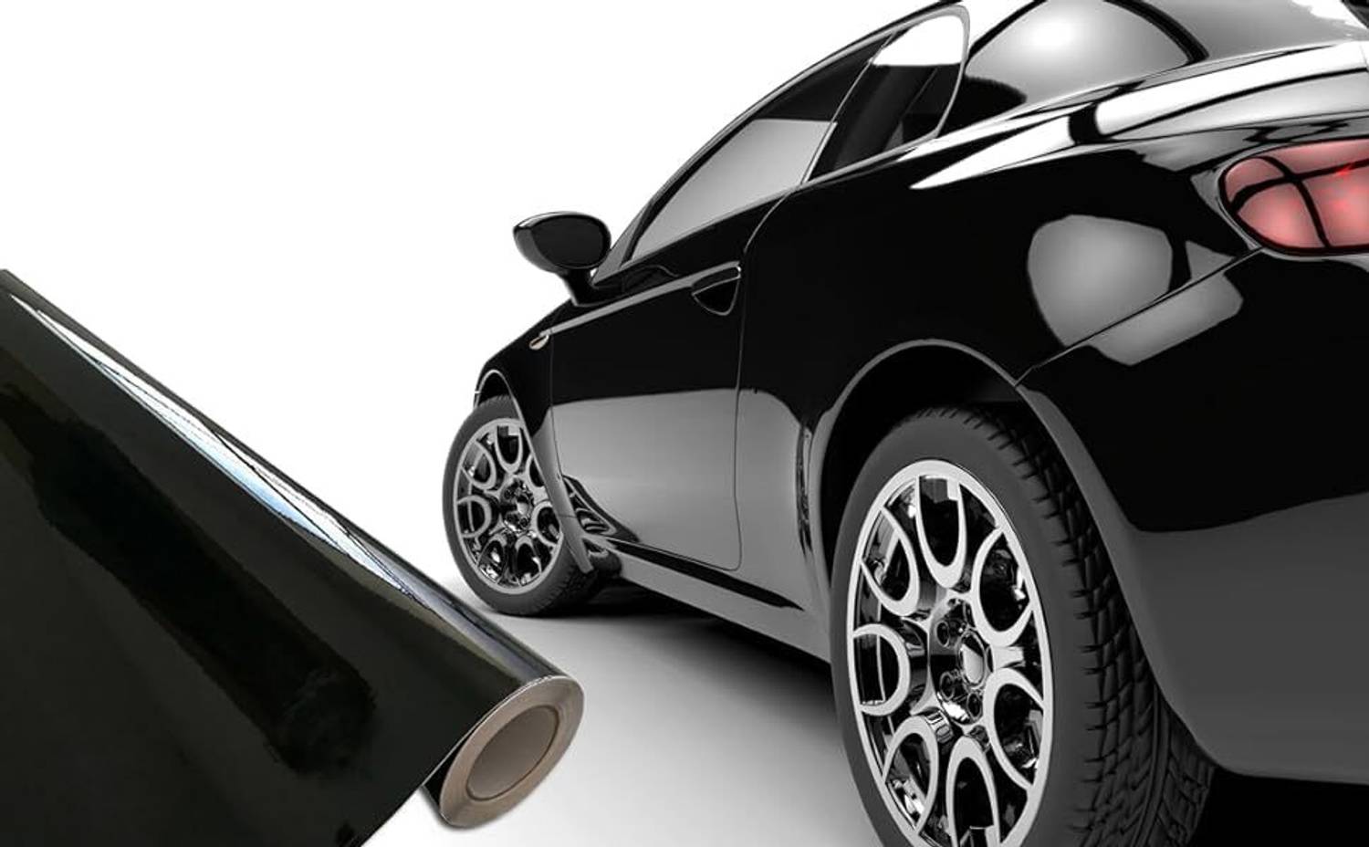 AMAZBIRD Vinyl Wraps, Car Self-Adhesive Hood Wraps Films with Air Release Headlight Vinyl Film