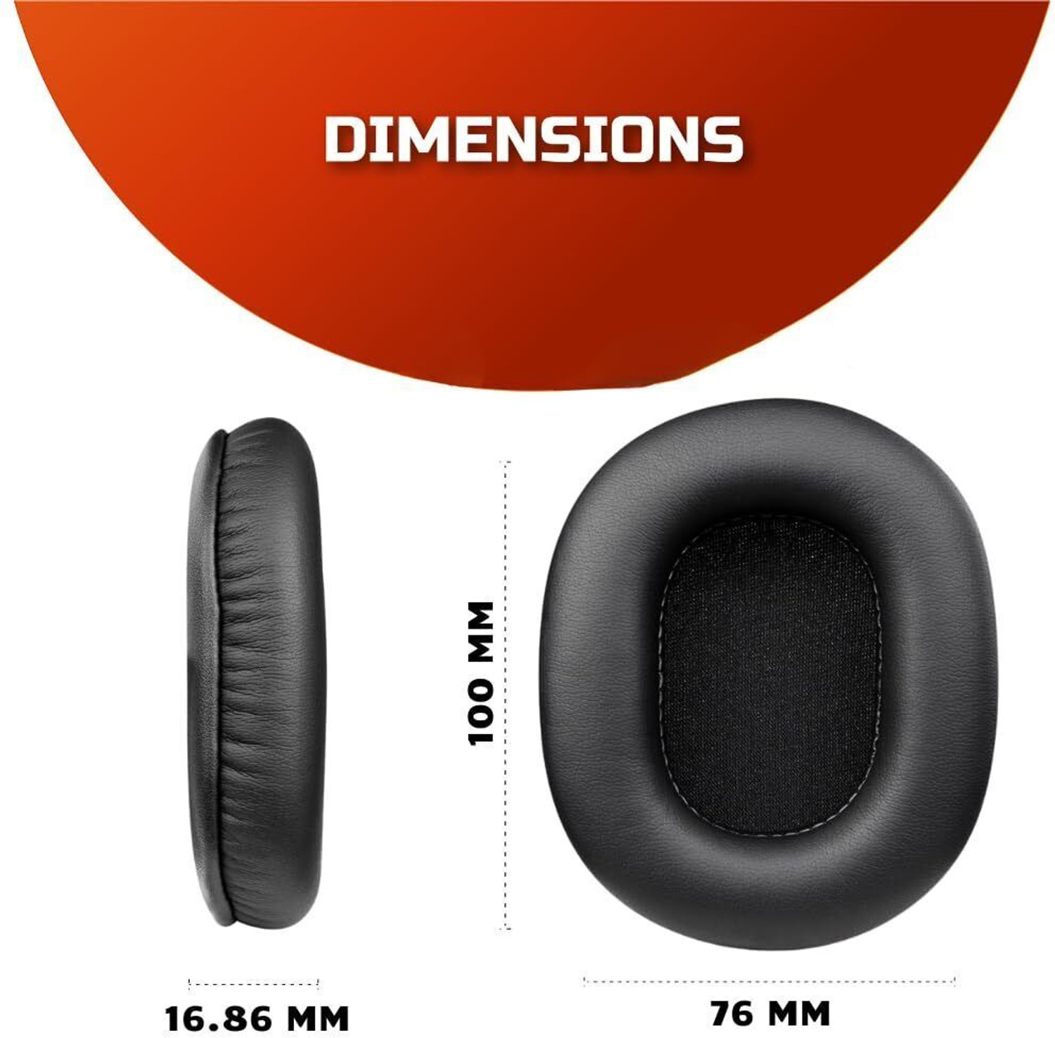 Image of Crysendo Headphone Cushion Compatible with Sony MDR 7506 Earpads Over The Ear Headphone Cushion