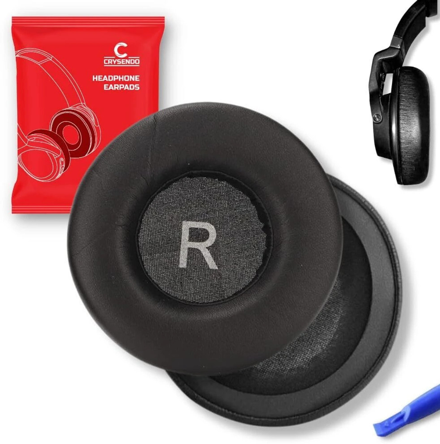 Image of Crysendo Headphone Cushion Compatible with Sony WH CH500 | Sony WH CH510 (1 pair) Over The Ear Headphone Cushion