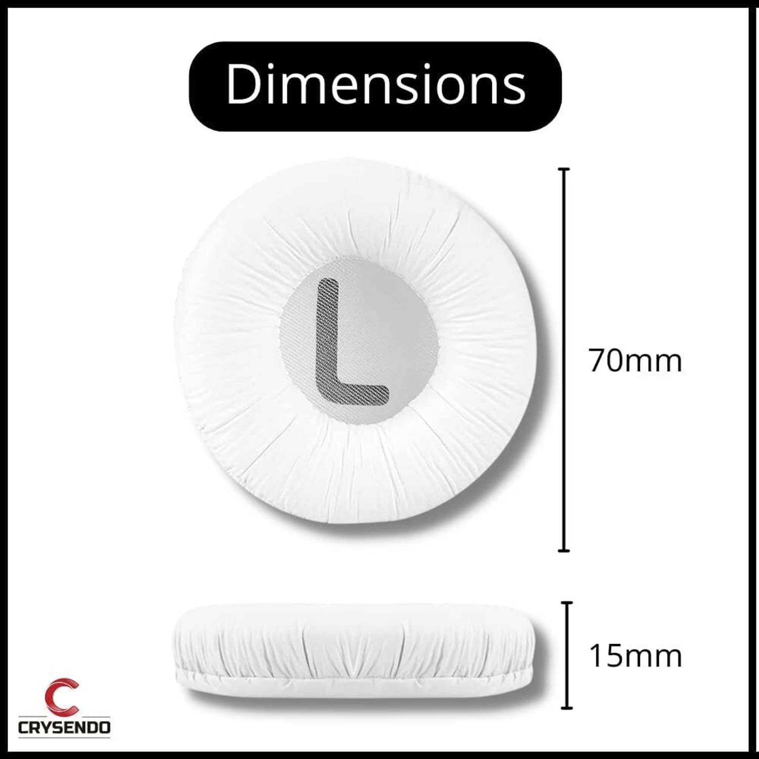 Crysendo Sony MDR-ZX110 Over The Ear Headphone Cushion Price in