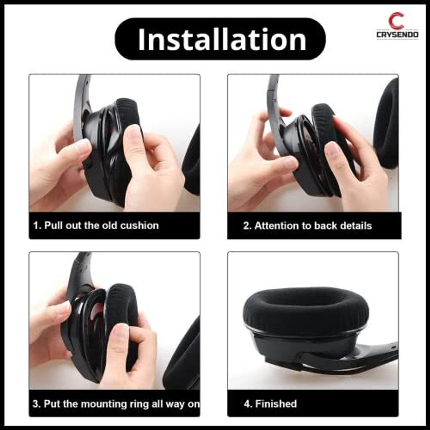 Image of Crysendo Hyper X Cloud 2 Over The Ear Headphone Cushion
