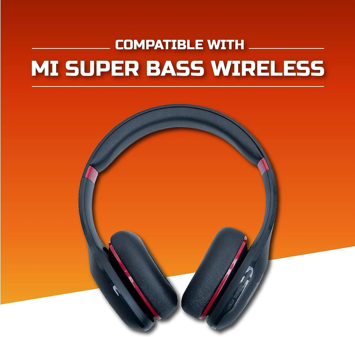 Image of Crysendo Headphone Cushion Pad Compatible with Mi Super Bass Wireless Headphones Over The Ear Headphone Cushion