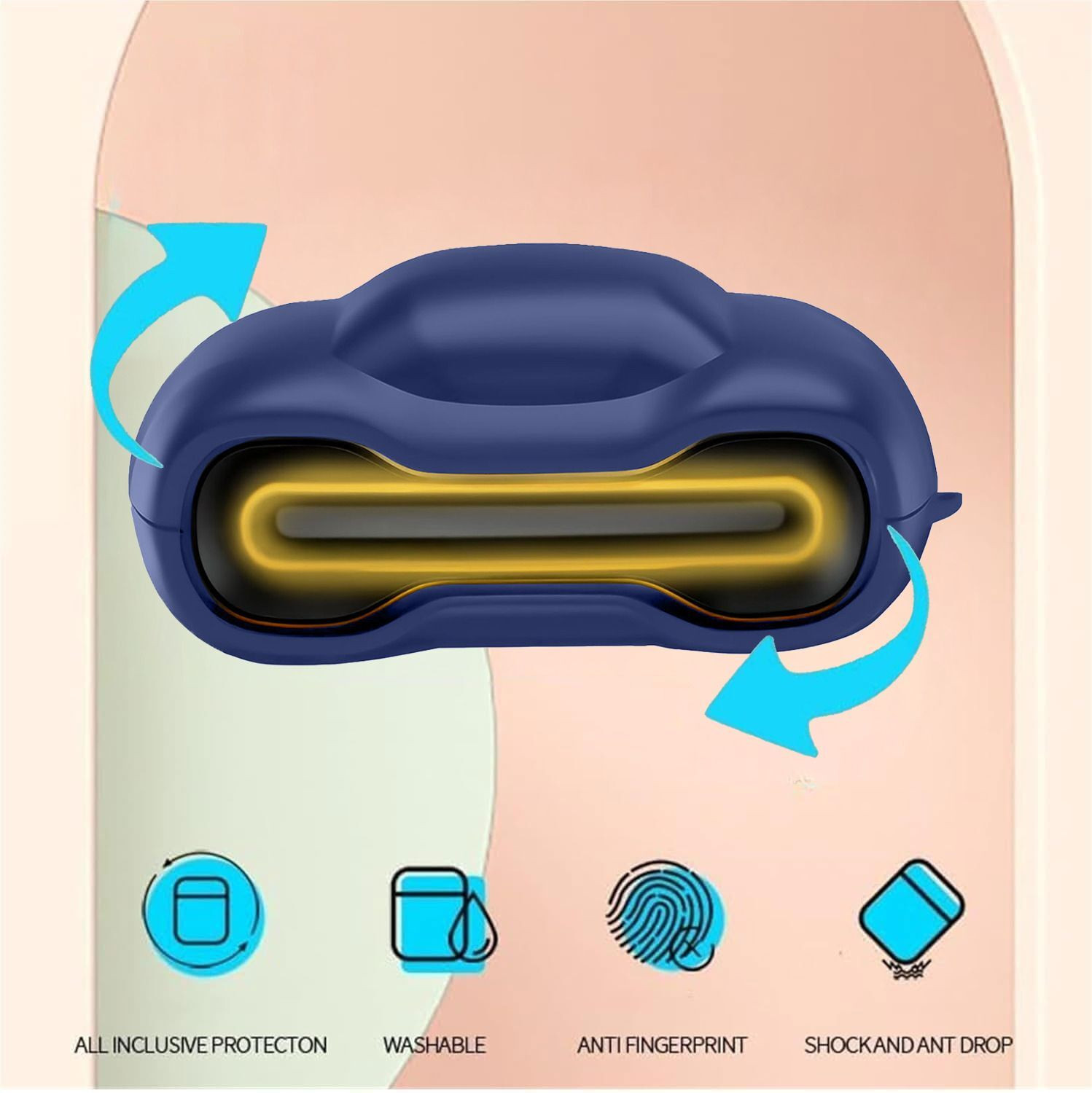 Image of Trazico Silicone Press and Release Earbuds Case For Silicone Case Cover For Boult Astra, UFO,, Mustang, GoBoult Ember