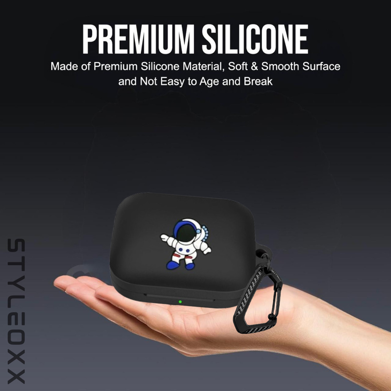 Image of StyleOxx Silicone Press and Release Earbuds Case For Realmee Buds air 7 Case Cover