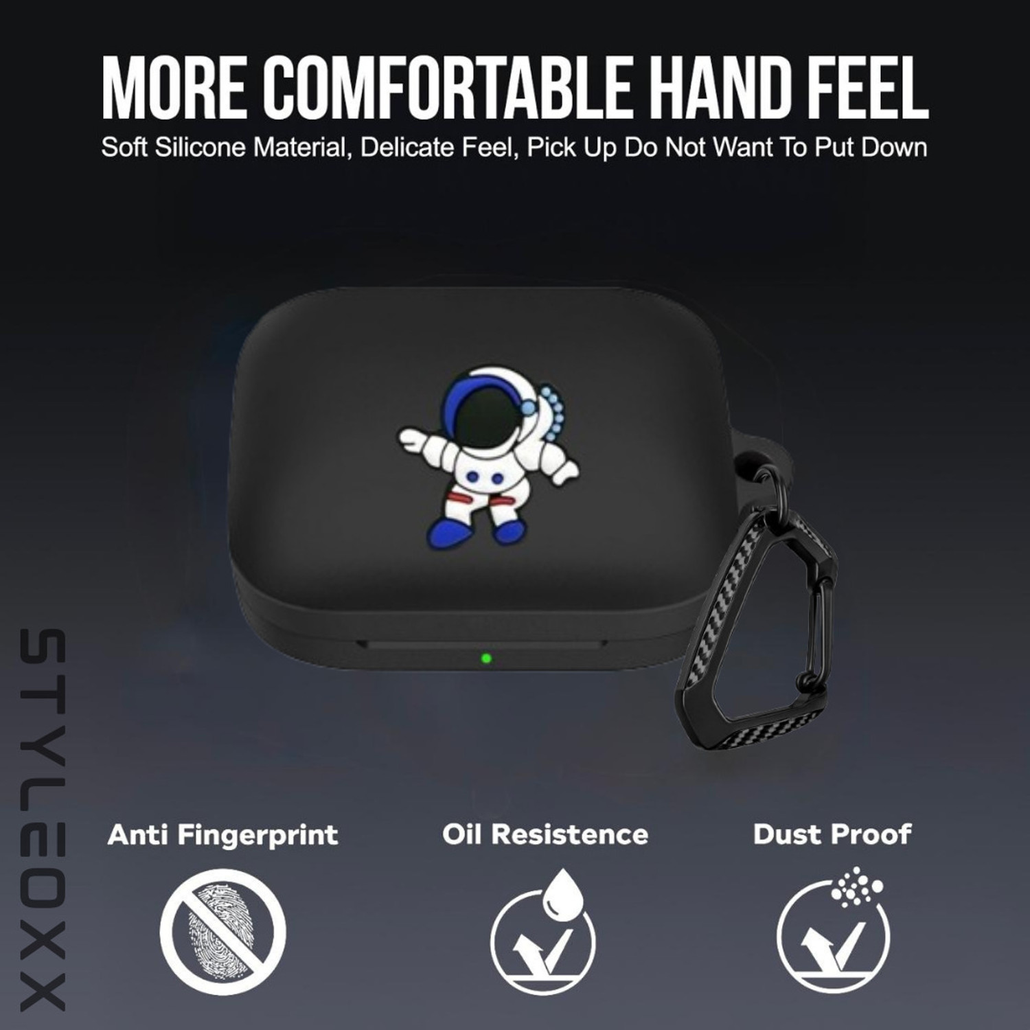 Image of StyleOxx Silicone Press and Release Earbuds Case For Realmee Buds air 7 Case Cover