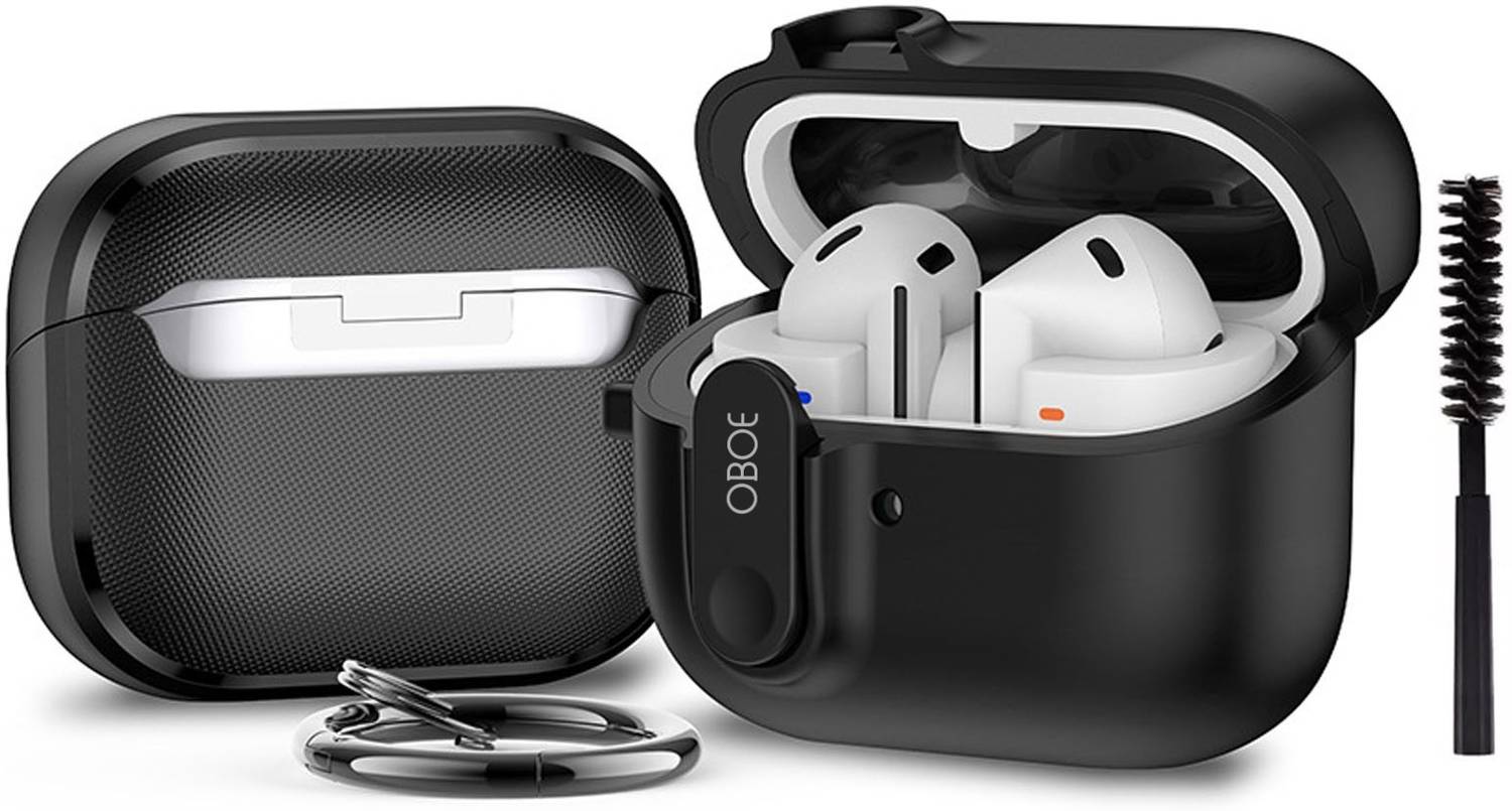 Oboe Polypropylene Press and Release Earbuds Case For Samsung Galaxy Buds 3, Buds 3 Pro (2024), Aegis Case Phone Stand Cover & Keyring