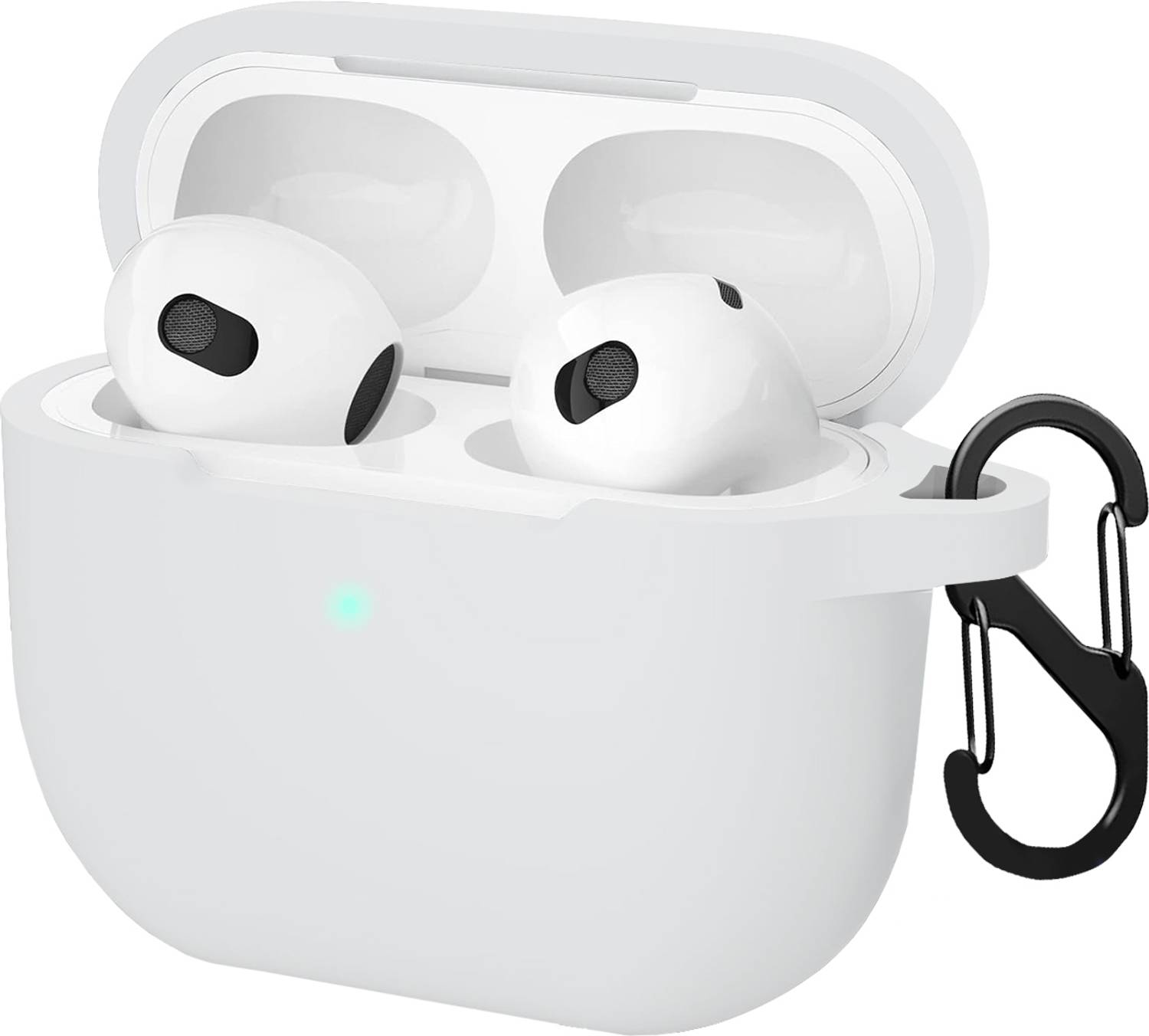 KANSOL Silicone Velcro Earbuds Case For Apple Airpods 4 | Apple AirPods 4th Gen (2024)