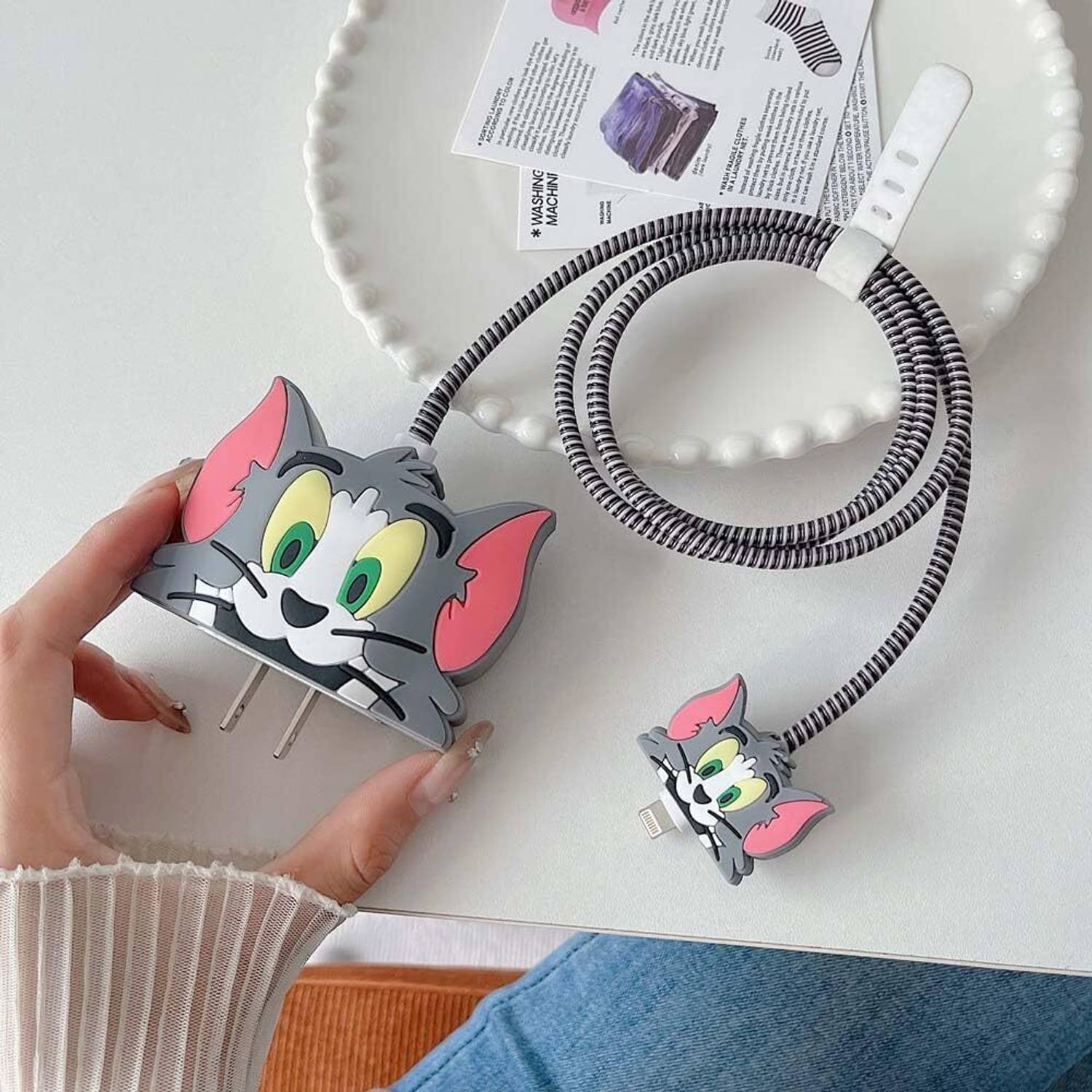 AUDICE Silicone Press Stud Headphone Pouch For Samsung Charger Cover 25W