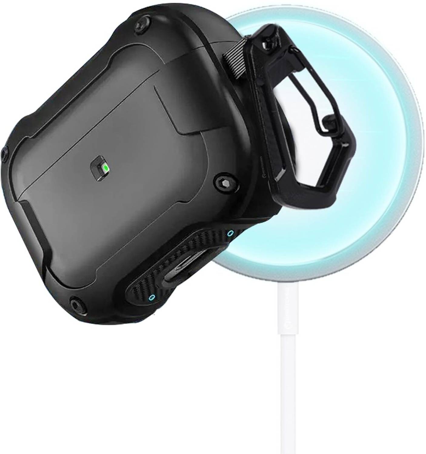 newtechno PTFE (Non-stick) Latch Earbuds Case For Compatible for AirPods Pro 2 Case with Mag-Safe, Wireless Charging