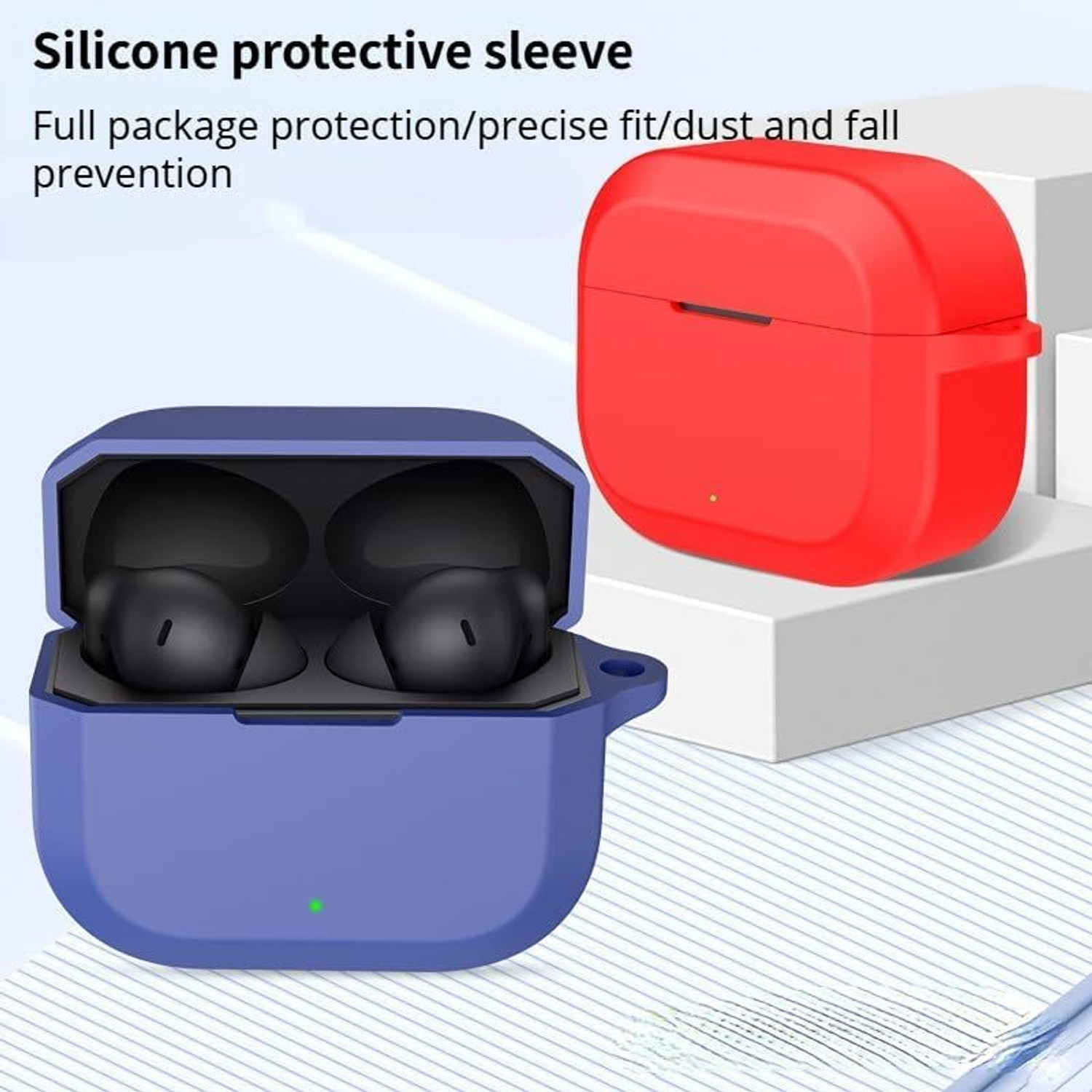 Image of Anvique Silicone Press and Release Earbuds Case For Oneplus Nord 3R Silicone Case Cover