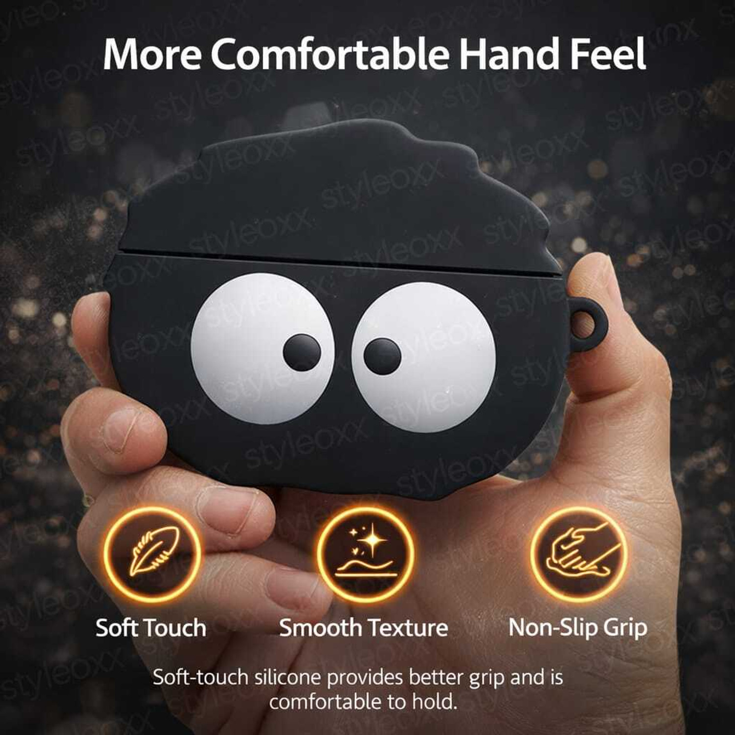Image of Anvique Silicone Press and Release Earbuds Case For Oneplus Nord 3R Silicone Case Cover