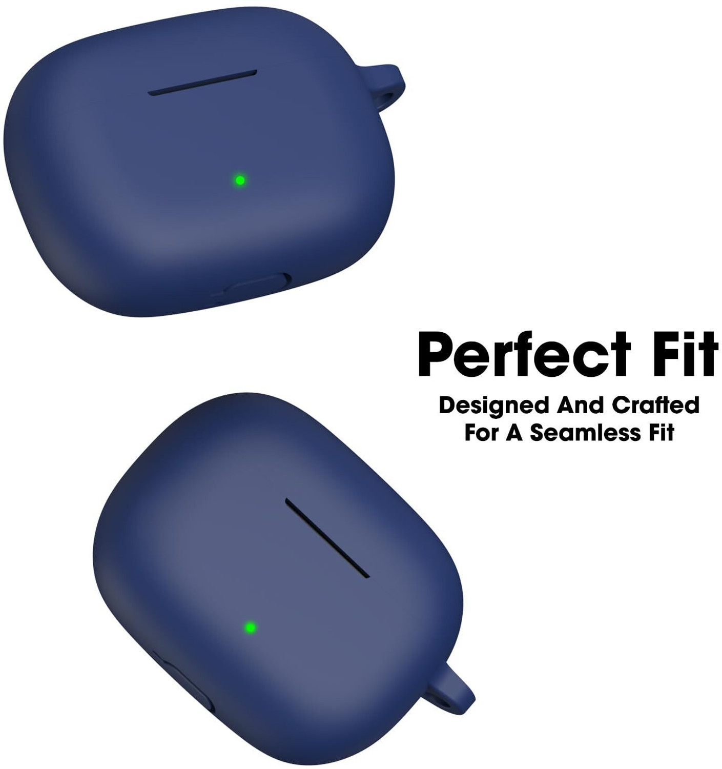 Image of WELFO Silicone Press and Release Earbuds Case For realme Buds T310, realme Buds T300