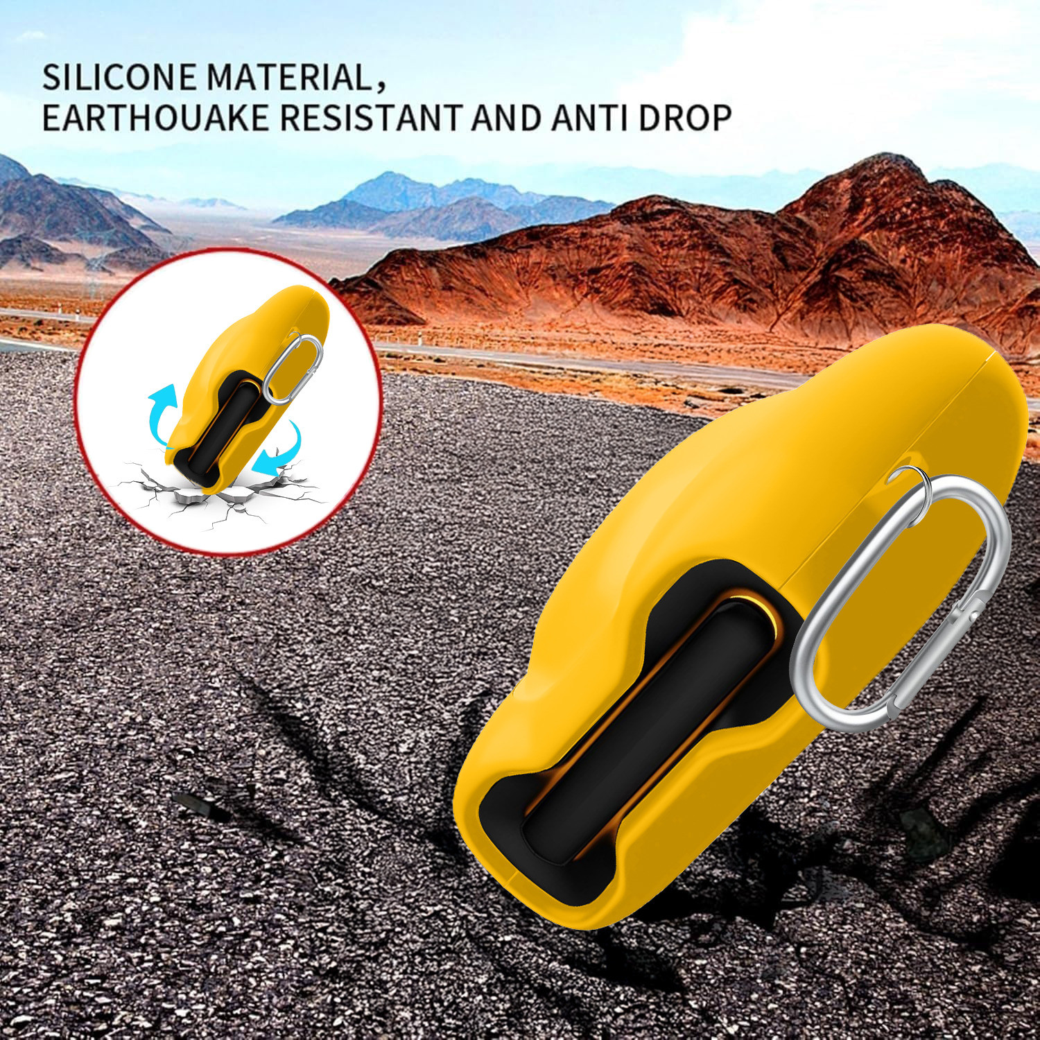 Image of WELCROS Silicone Press and Release Earbuds Case For GoBoult Audio UFO, GoBoult Astra, GoBoult Mustang Torq