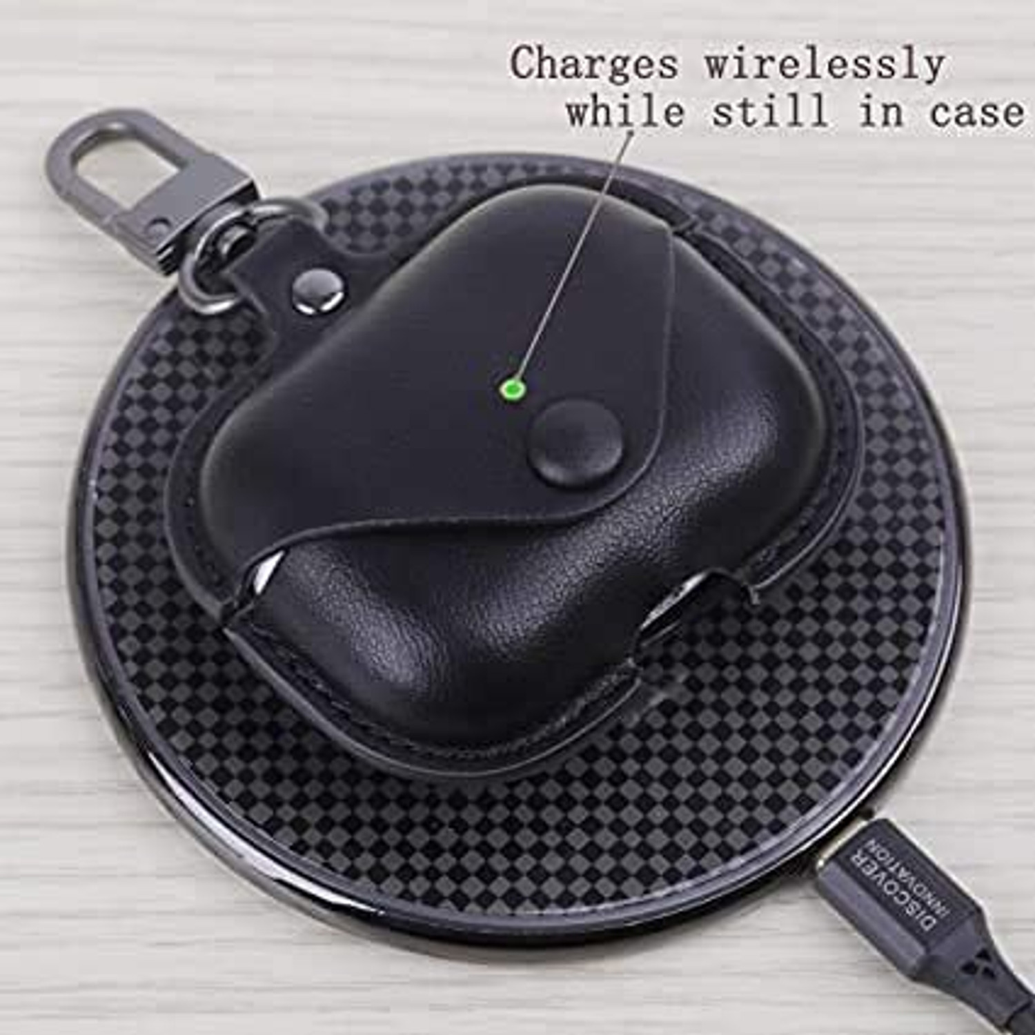 Image of casikart Leather Latch Earbuds Case For Airpod Pro & Pro 2