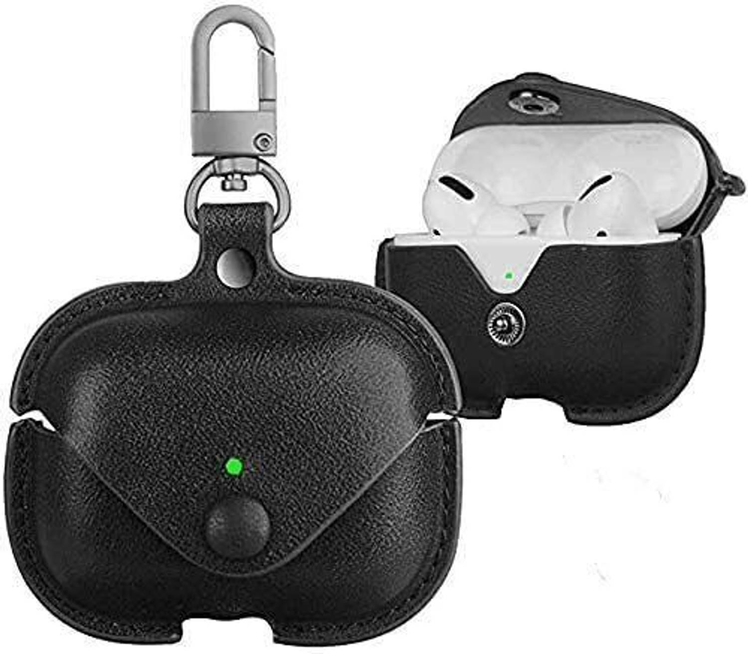 Aftercell Leather Press Stud Earbuds Case For AirPods Pro / AirPods Pro 2, AirPods Pro, AirPods Pro 2