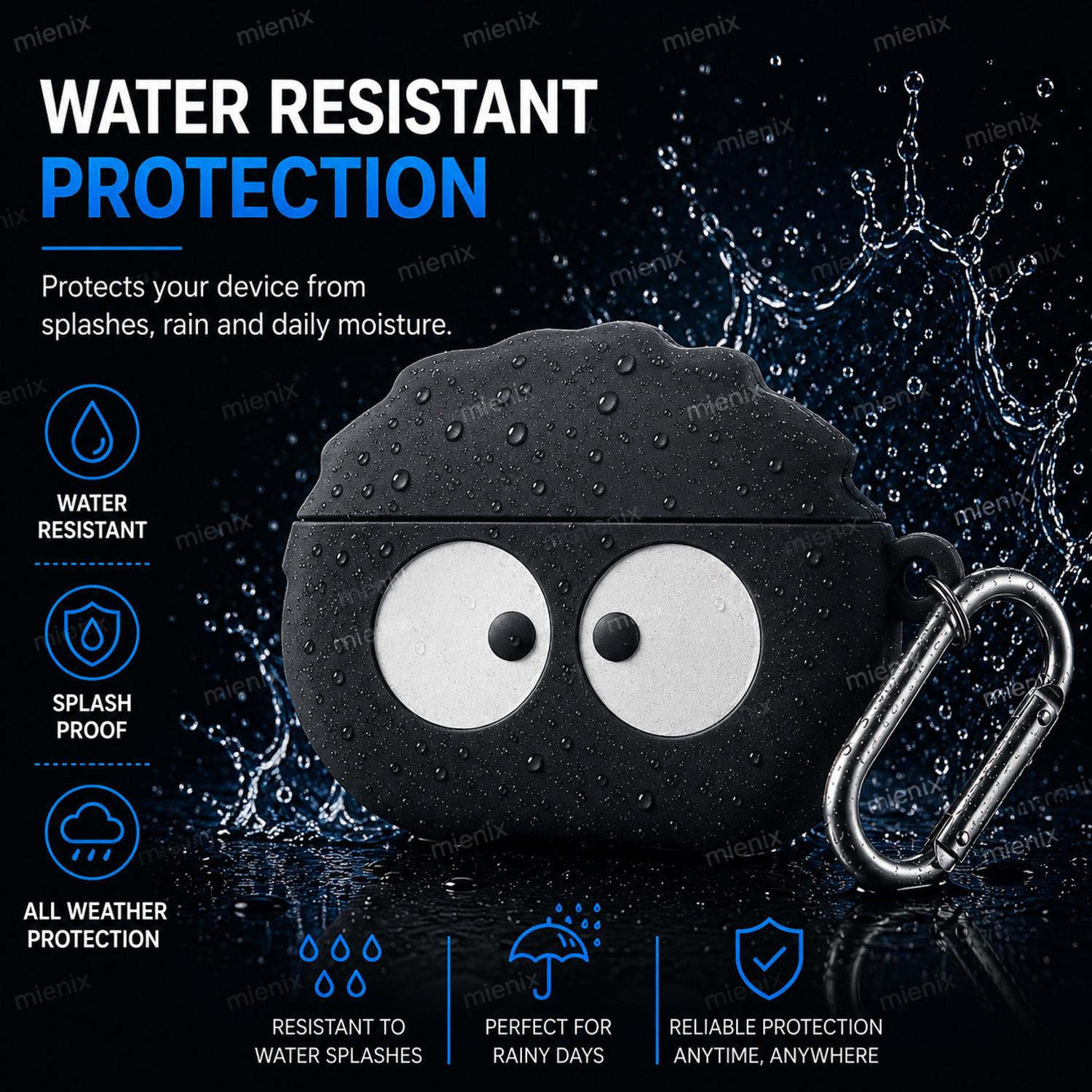 Image of Mienix Silicone Press and Release Earbuds Case For Oneplus Nord Buds 3R, Shockproof, Dustproof & Scratch Resistant