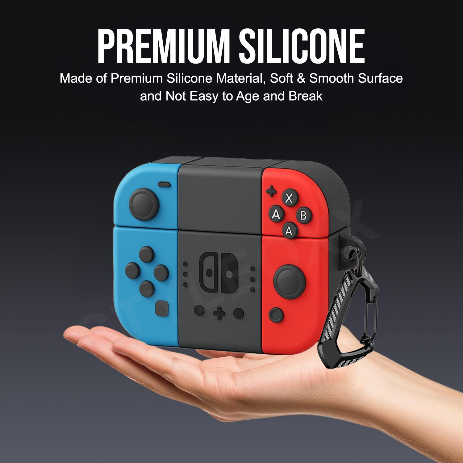Image of Anvique Silicone Press and Release Earbuds Case For Oneplus Nord 3R Silicone Case Cover