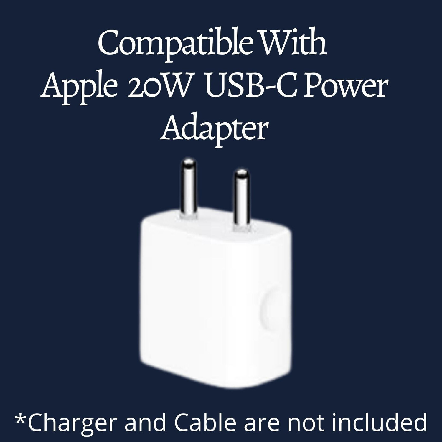 Image of iWishKart Case Cover for Apple 20W & 18W iPhone USB-C Power Adapter Charger Cable Protector