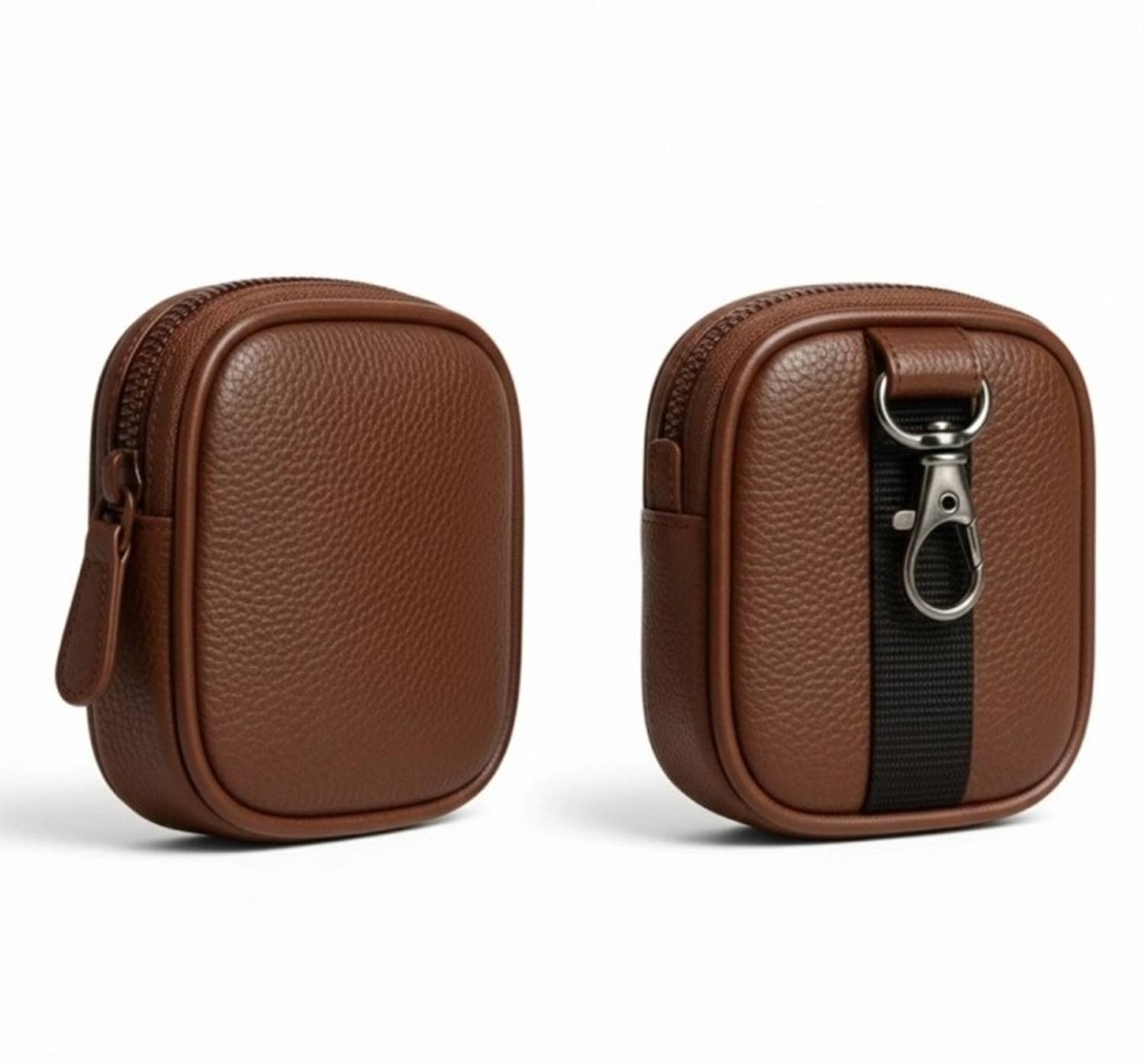 Vyxora Leather Press and Release Earbuds Case For Earbuds, AirPods, AirPods Pro, Realme Buds, boAt Airdopes, Noise Buds, Universal Earphones