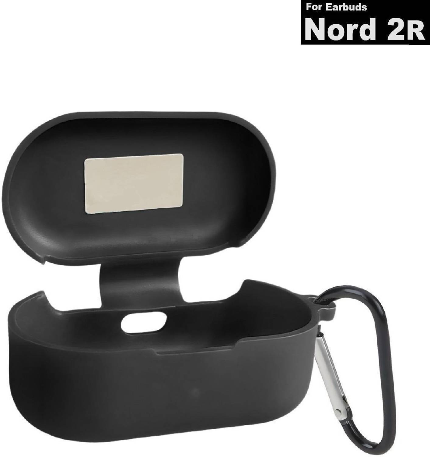 Evaton Silicone Press Stud Earbuds Case For OnePlus Nord Buds 2r