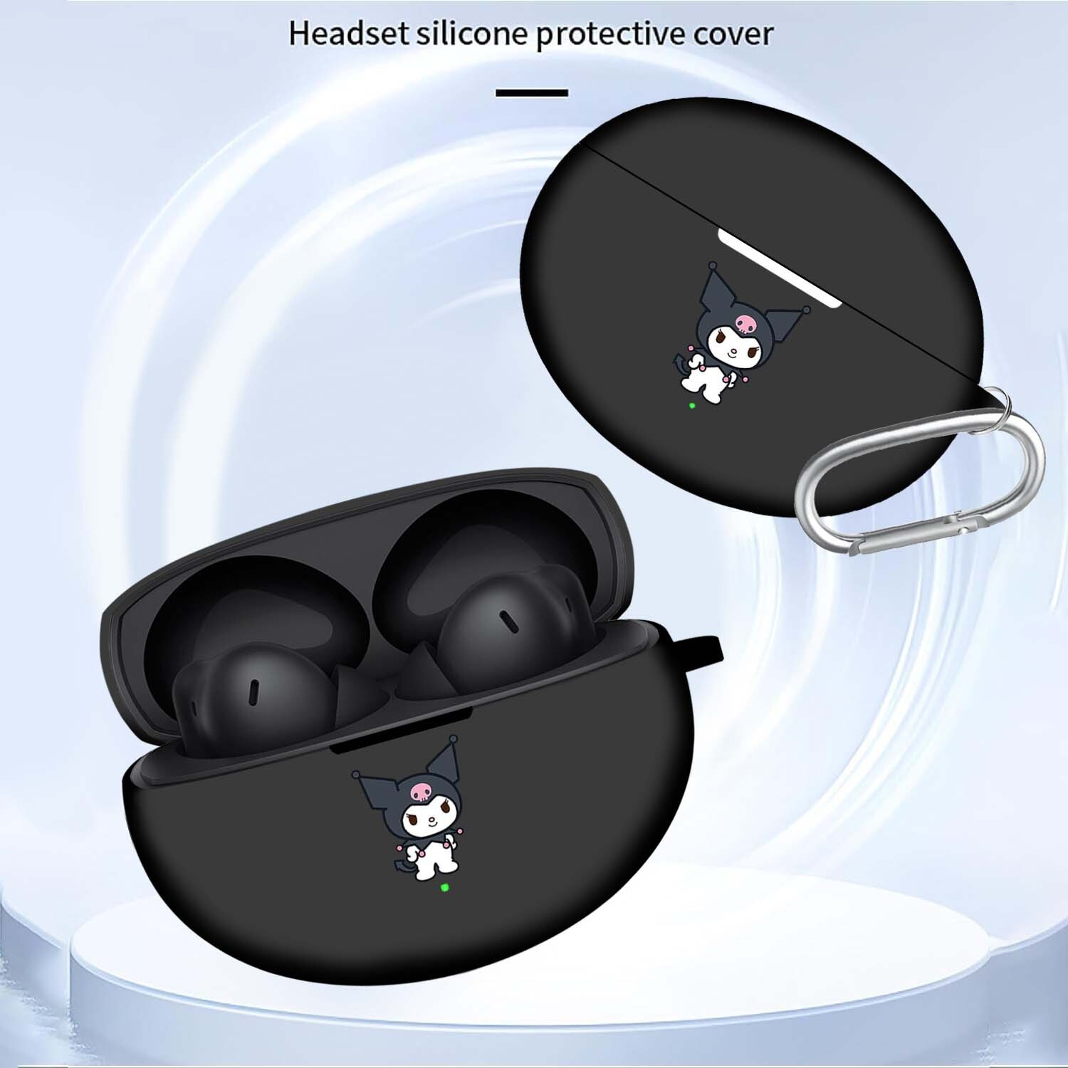 Image of StyleOxx Silicone Press and Release Earbuds Case For Oppoo Enco Air 5 Pro Earbuds Case Cover, Protective and Shocproof