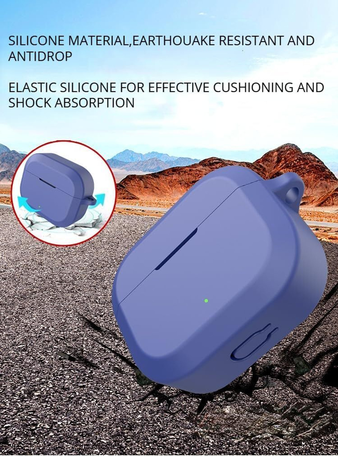 Image of Anvique Silicone Press and Release Earbuds Case For Oneplus Nord 3R Silicone Case Cover