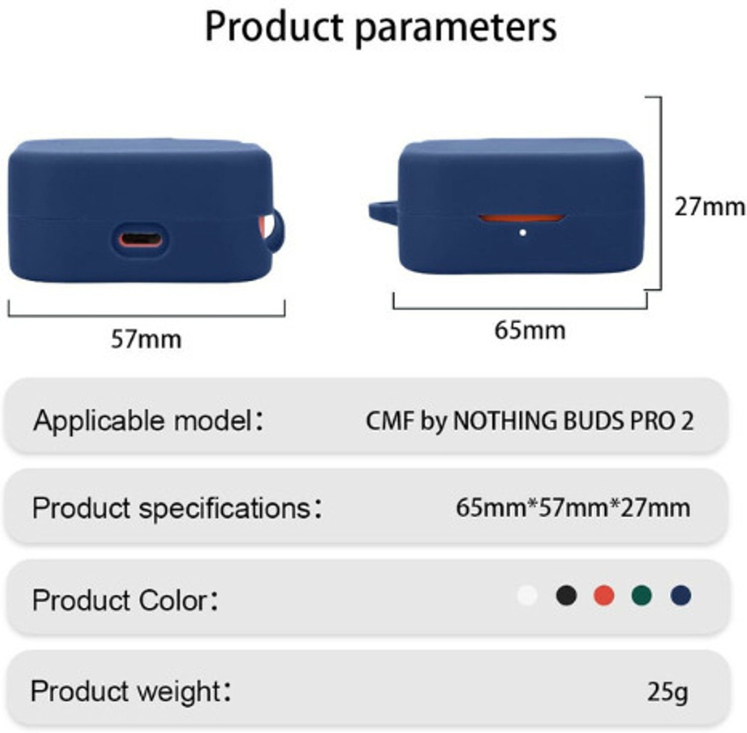Image of SHISHVIKA Silicone Press and Release Earbuds Case For Nothing Buds Pro 2, CMF by Nothing Buds 2, CMF by Nothing Buds 2 Plus