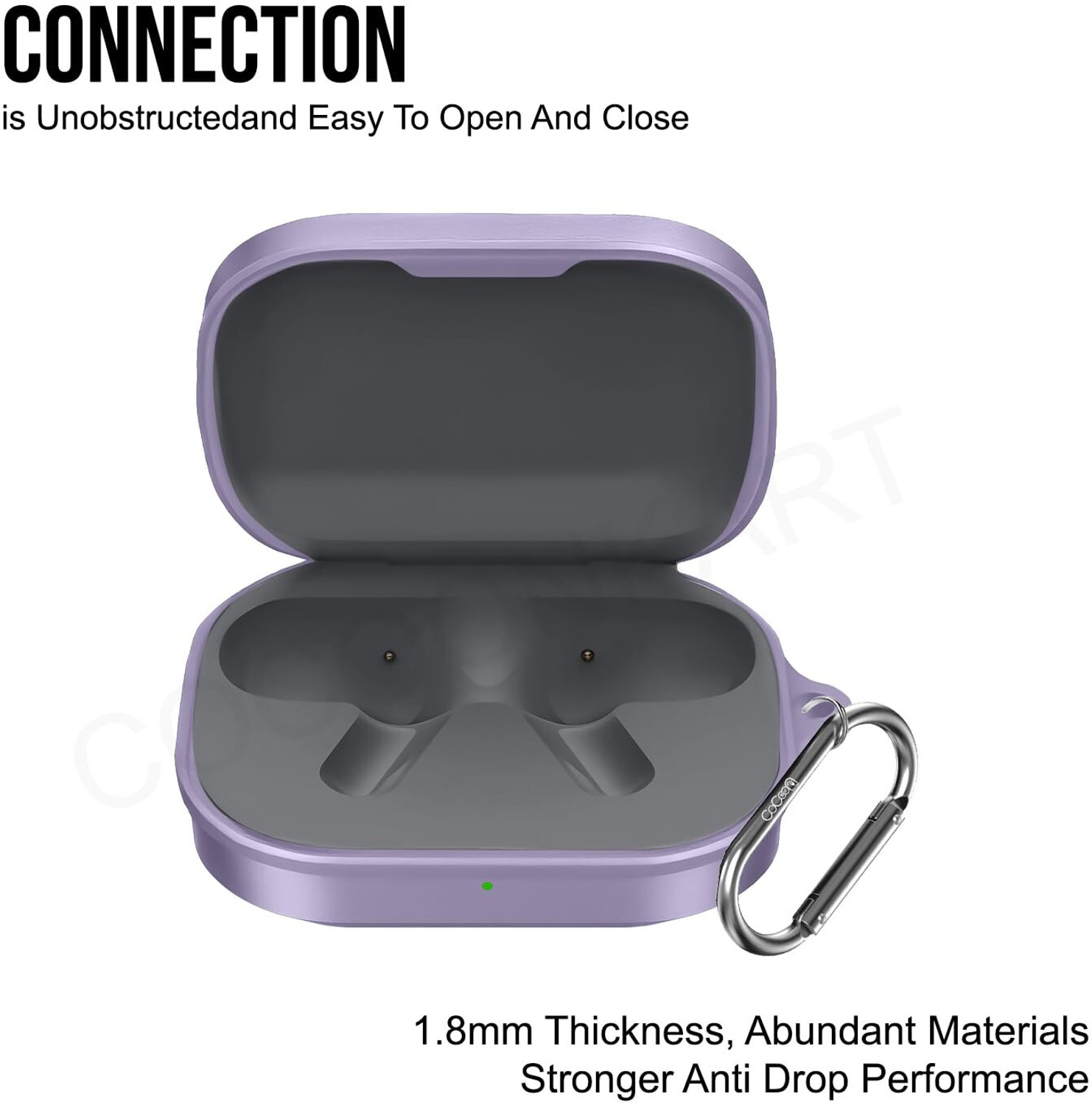 Image of Cocoonkart Silicone Velcro Earbuds Case For Realme Buds Air 8