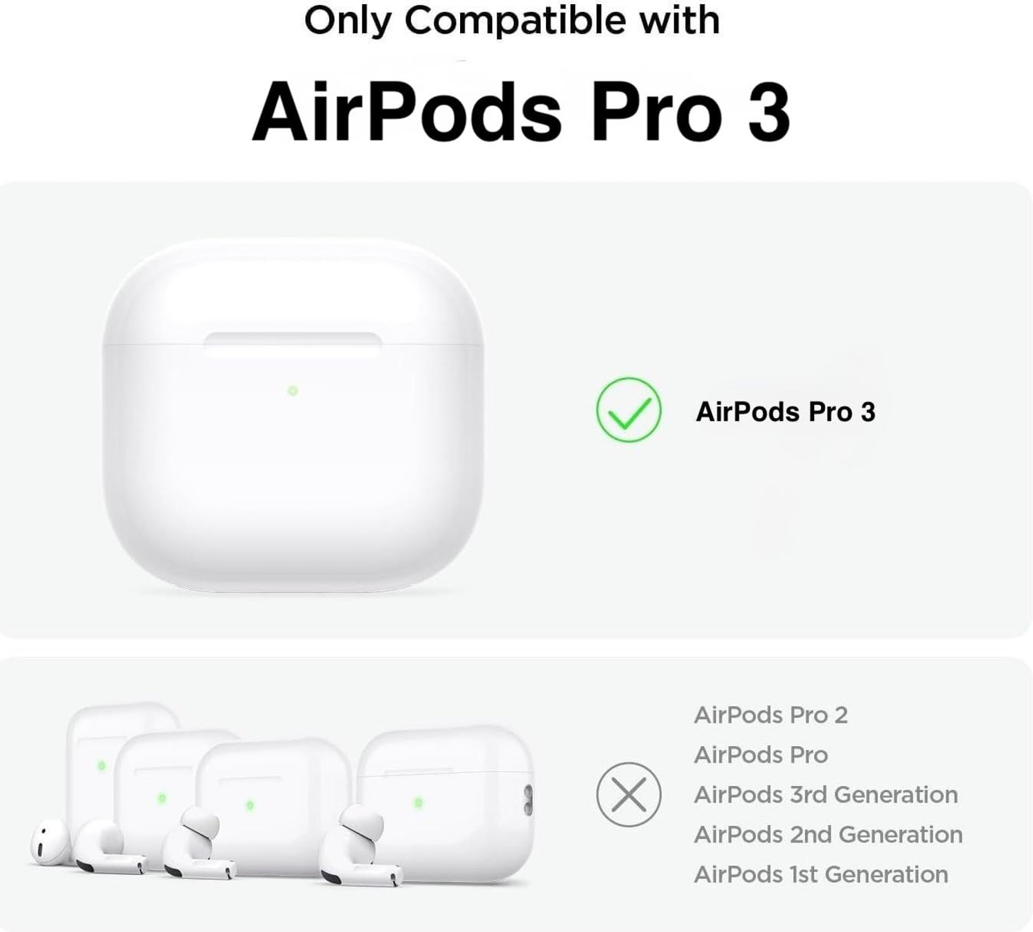 Image of KHR Plastic Press and Release Headphone Case For Apple Airpods Pro3