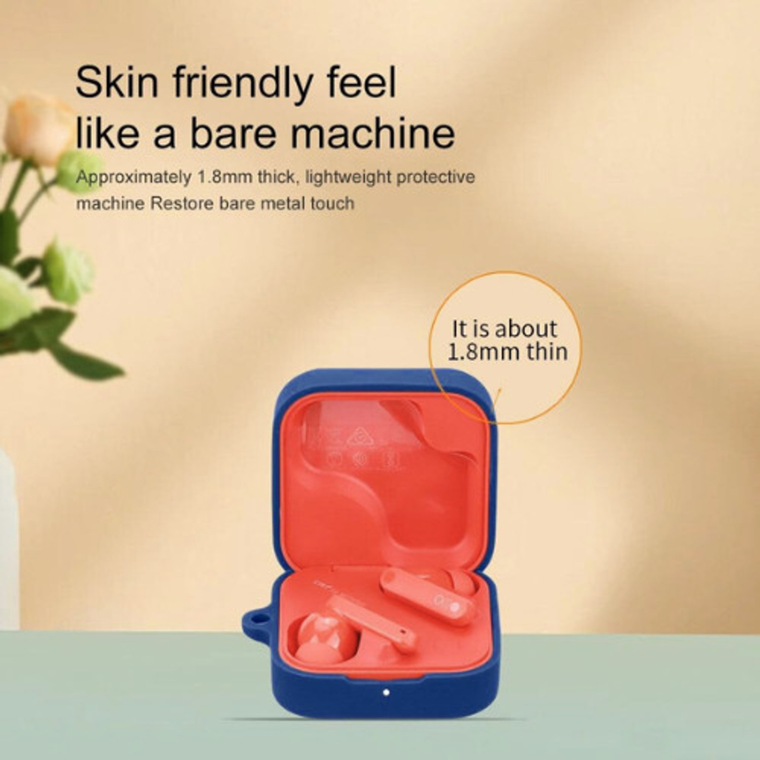 Image of SHISHVIKA Silicone Press and Release Earbuds Case For Nothing Buds Pro 2, CMF by Nothing Buds 2, CMF by Nothing Buds 2 Plus
