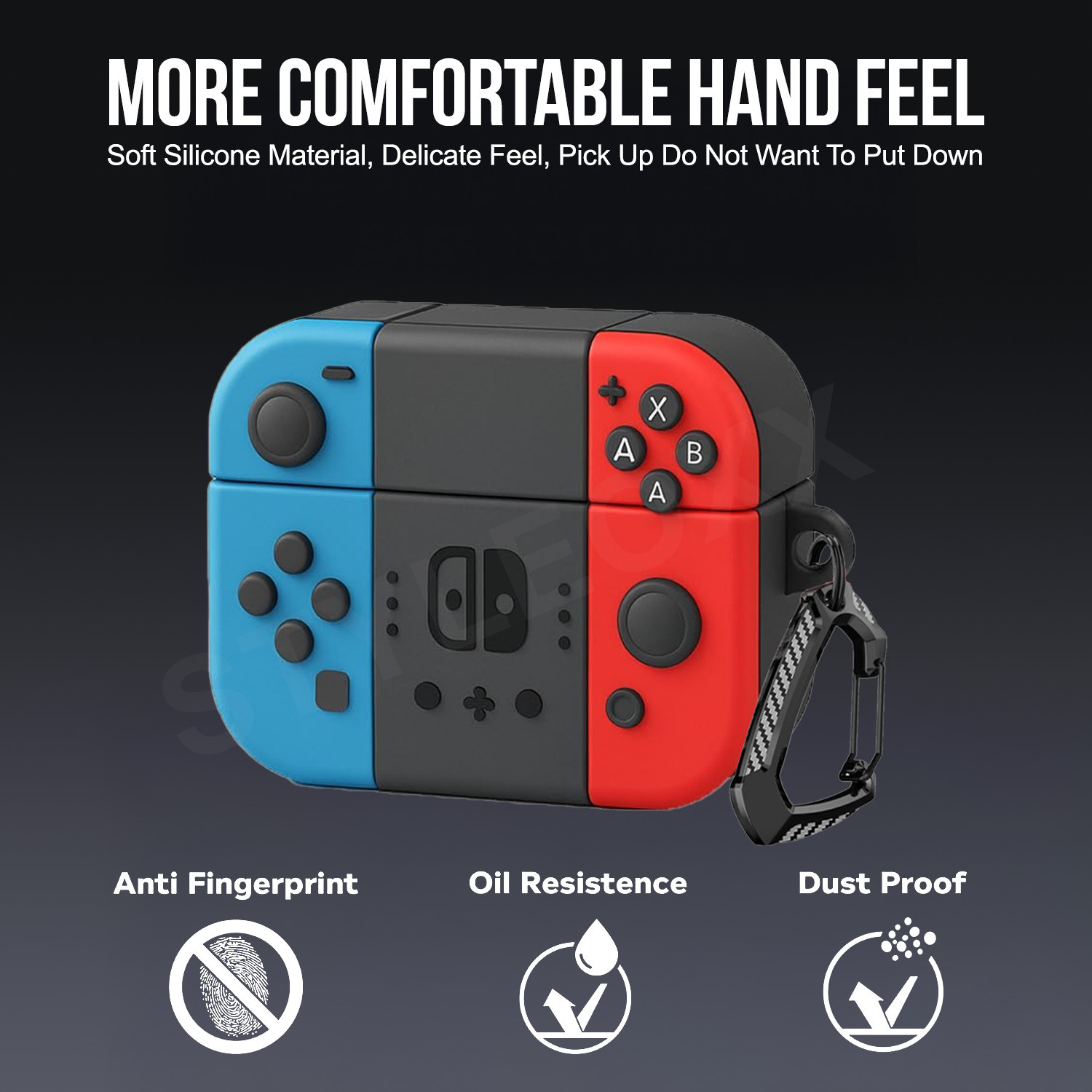 Image of Anvique Silicone Press and Release Earbuds Case For Oneplus Nord 3R Silicone Case Cover