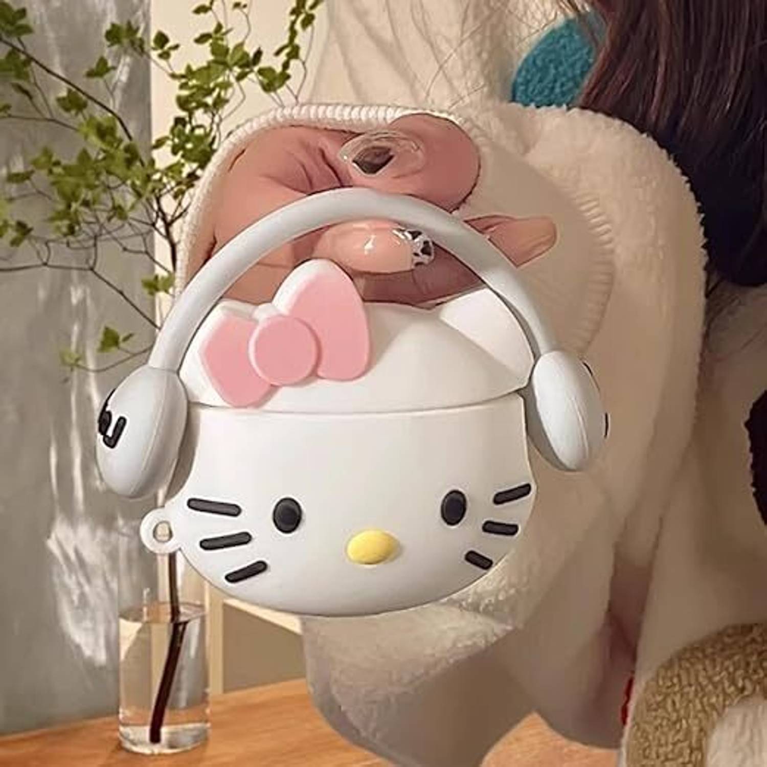 YSTIFYRA Silicone Press Stud Earbuds Case For New Release Apple Airpods Pro 3rd Generation (2025) Model with Carabiner