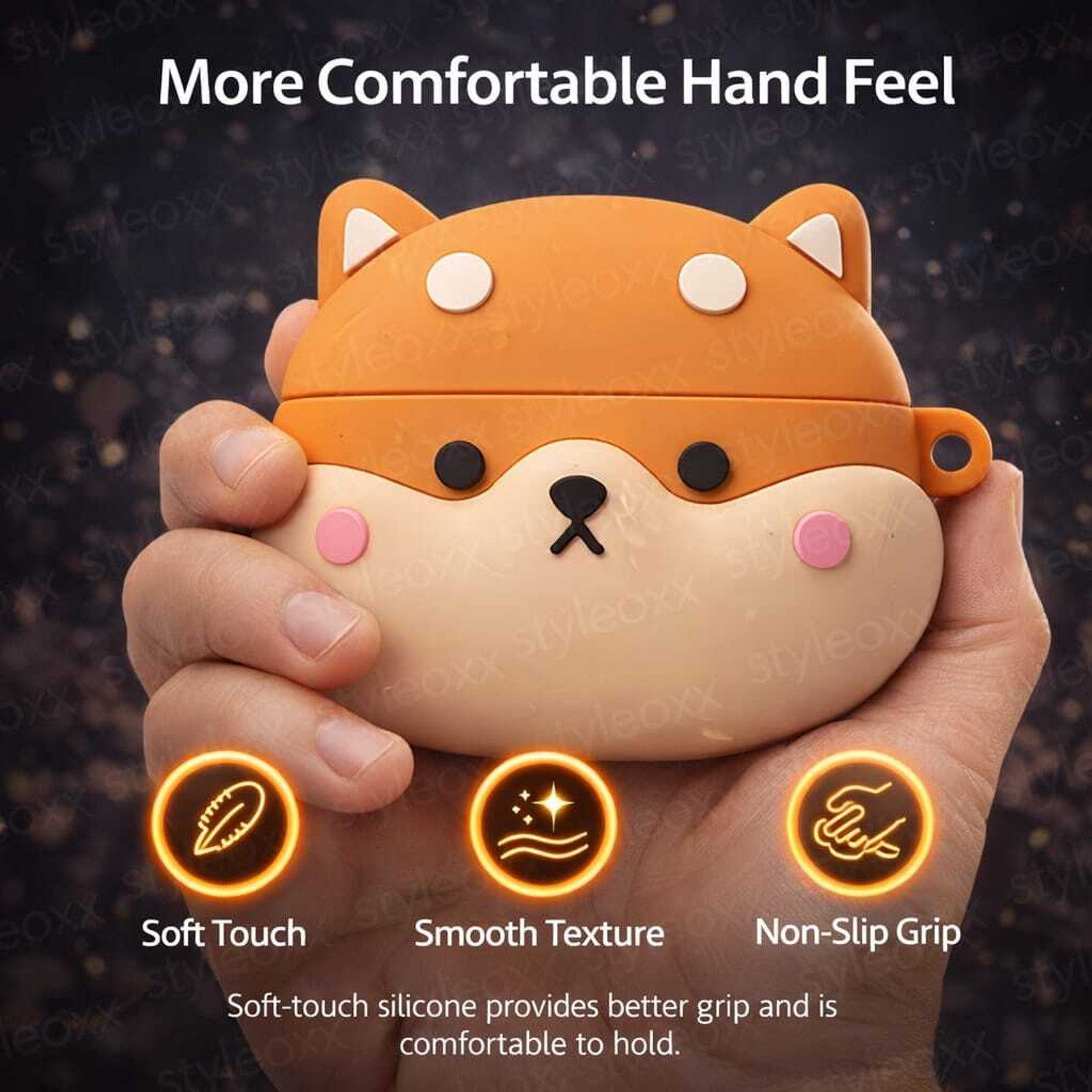Image of StyleOxx Silicone Press and Release Earbuds Case For Onepluss Nord Buds 3R Silicone Case Cover