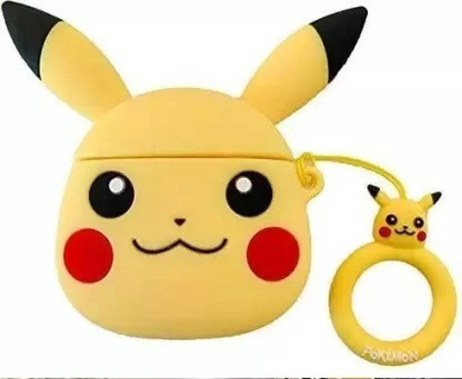 YSTIFYRA Silicone Latch Earbuds Case For Apple Airpods Pro 1st Generation Picachu