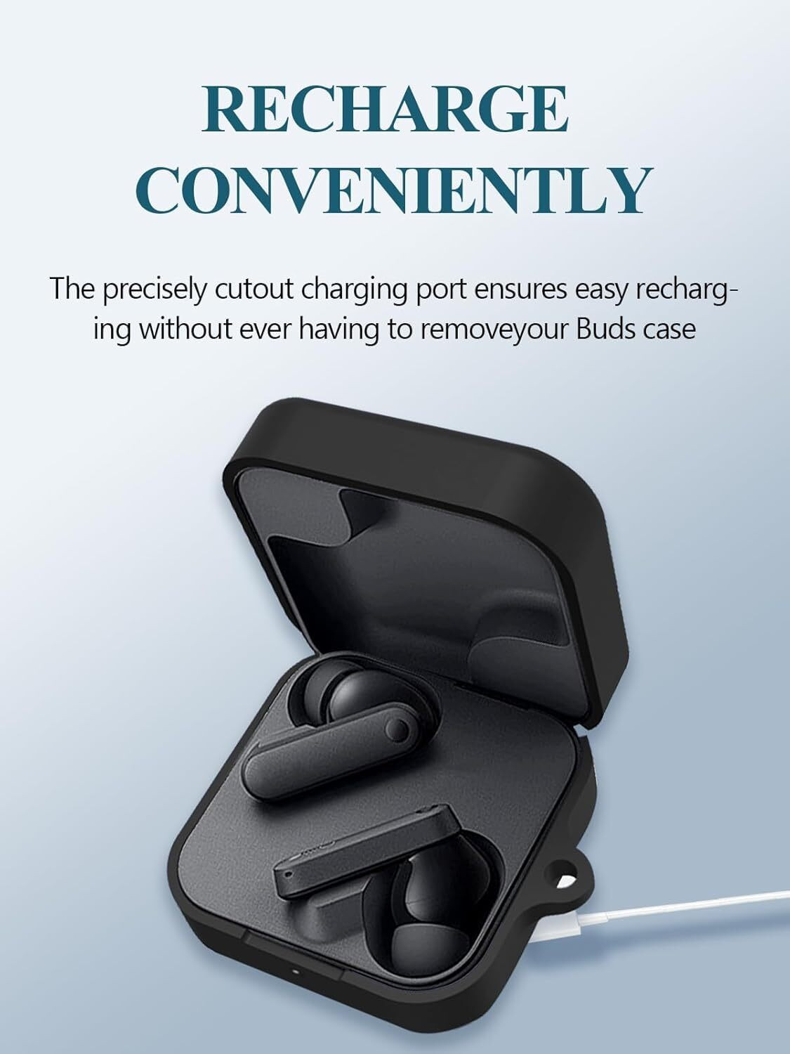 Image of VENORA Silicone Press and Release Earbuds Case For CMF Nothing 2 plus Earbuds Cover Case