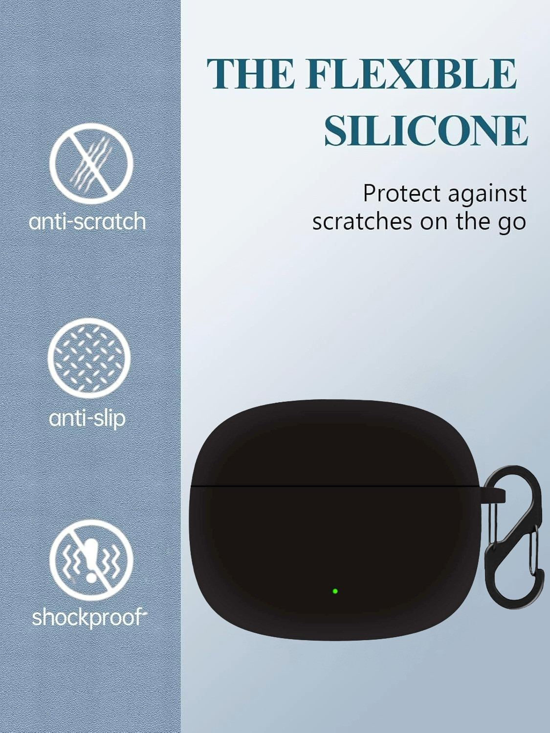 Image of REIOX Silicone Press and Release Earbuds Case For Oneplus Nord Buds 4 Pro Silicone Case Cover