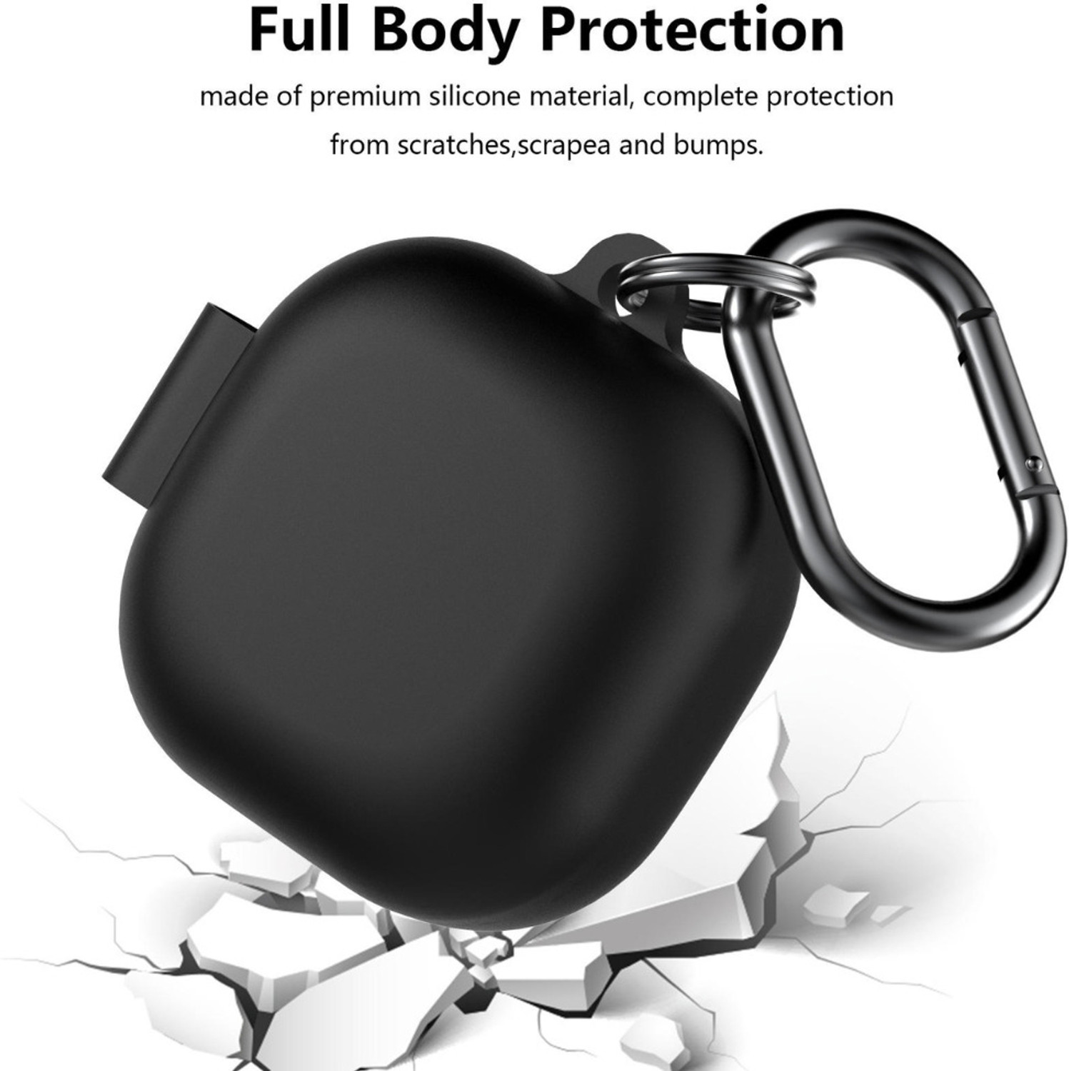 Image of enteron Silicone Press and Release Earbuds Case For Samsung Galaxy Buds Core, Buds FE | Buds 2 Pro | Buds2 | BudsPro | Buds Live