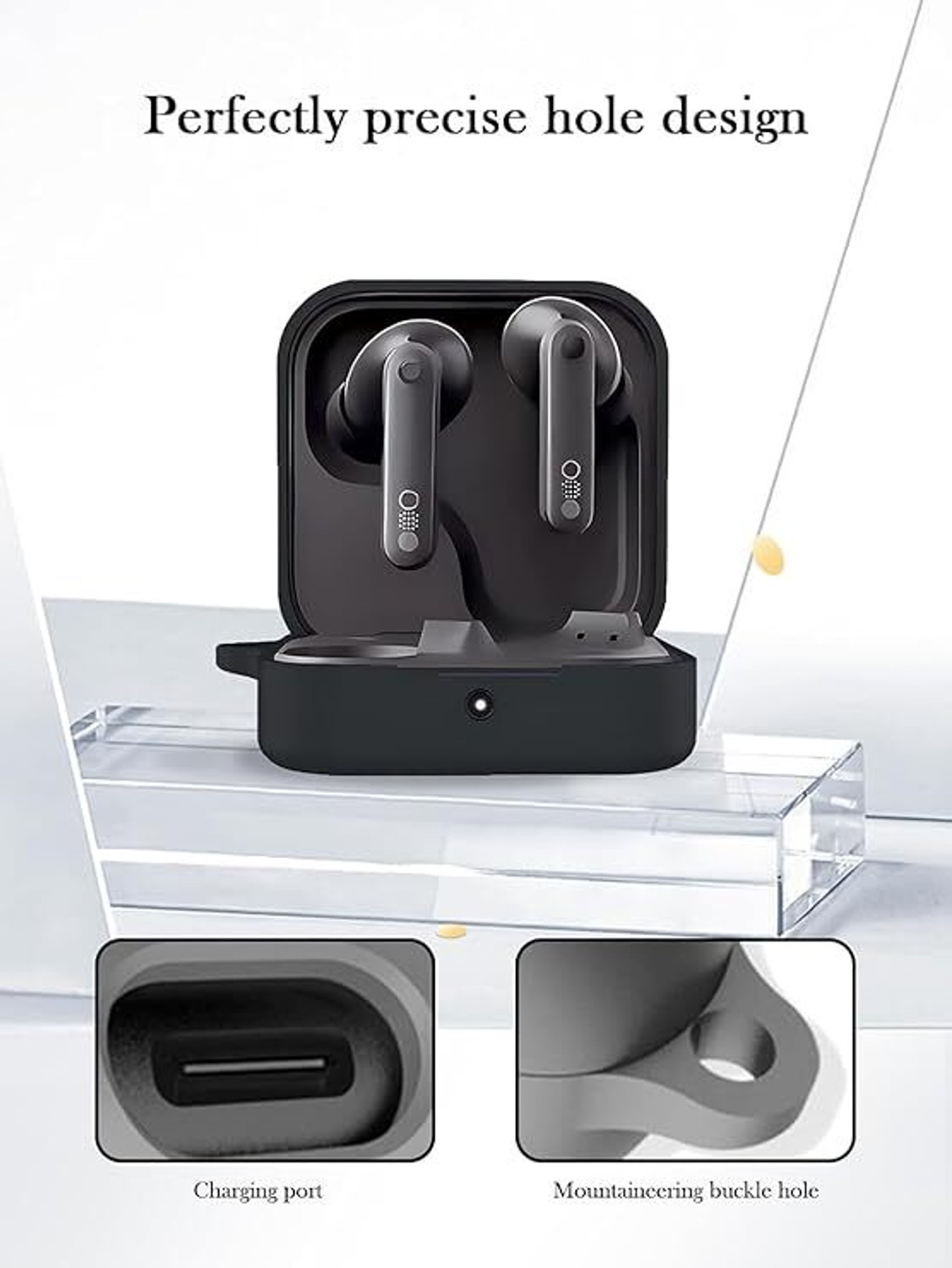 Image of VENORA Silicone Press and Release Earbuds Case For CMF Nothing 2 plus Earbuds Cover Case