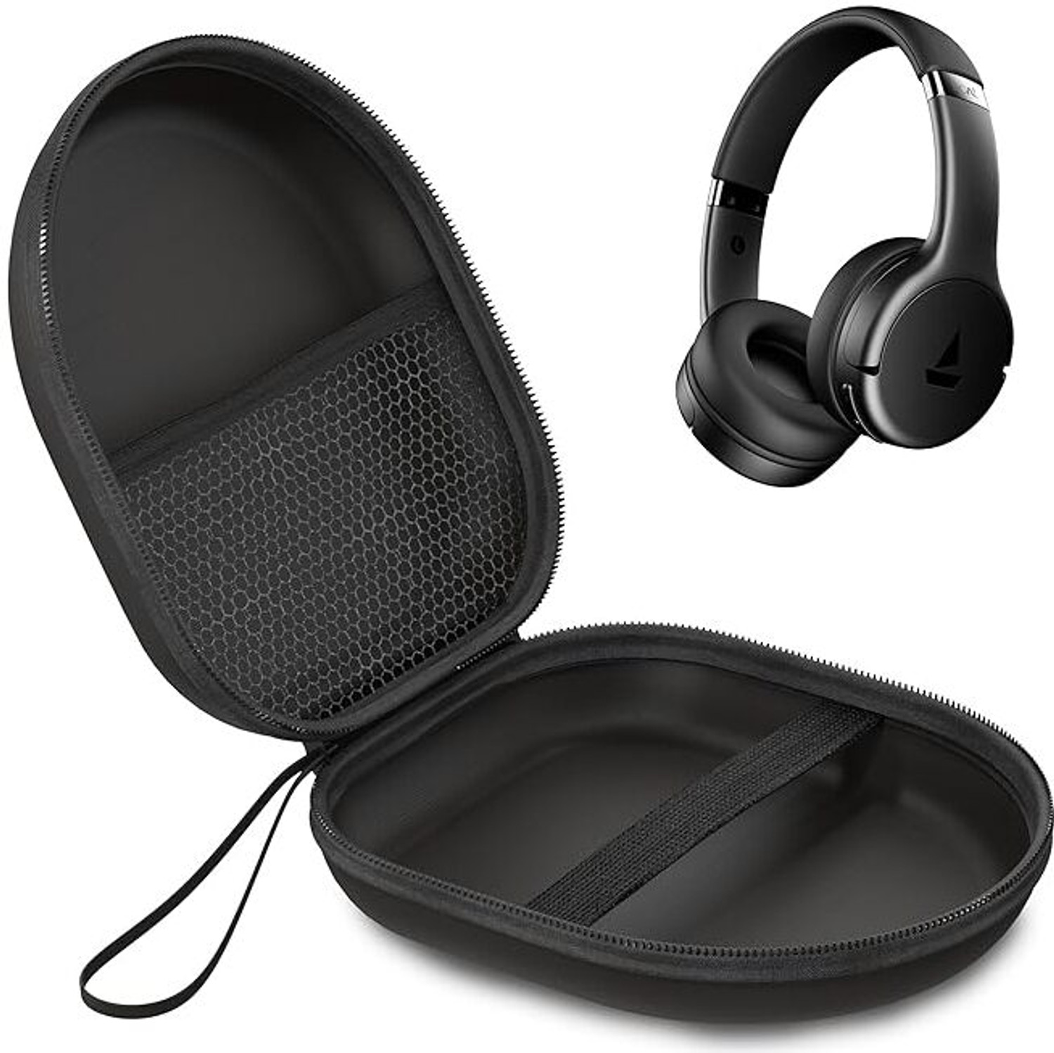 Image of sounce Plastic Zipper Headphone Case For Boat, Sony, JBL, Skullcandy, Marshall, Philips, Sennheiser, Logitech, Boult, Zebronics