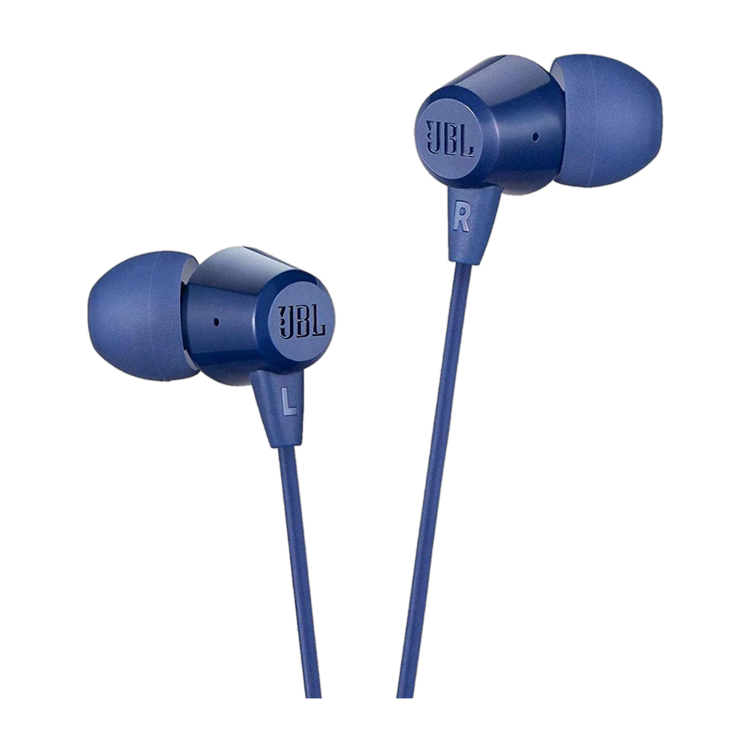 JBL C50HI Wired Earphones Blue - Image 1