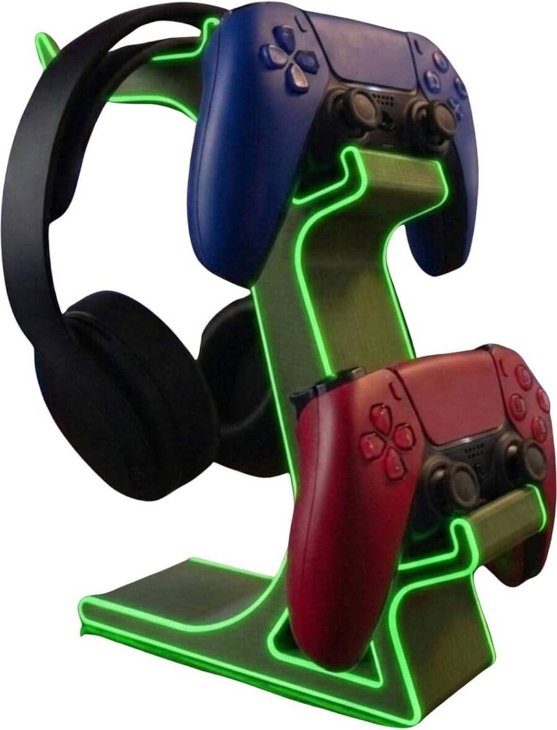 AORION Gaming Headphone & Controller Stand with LED Glow