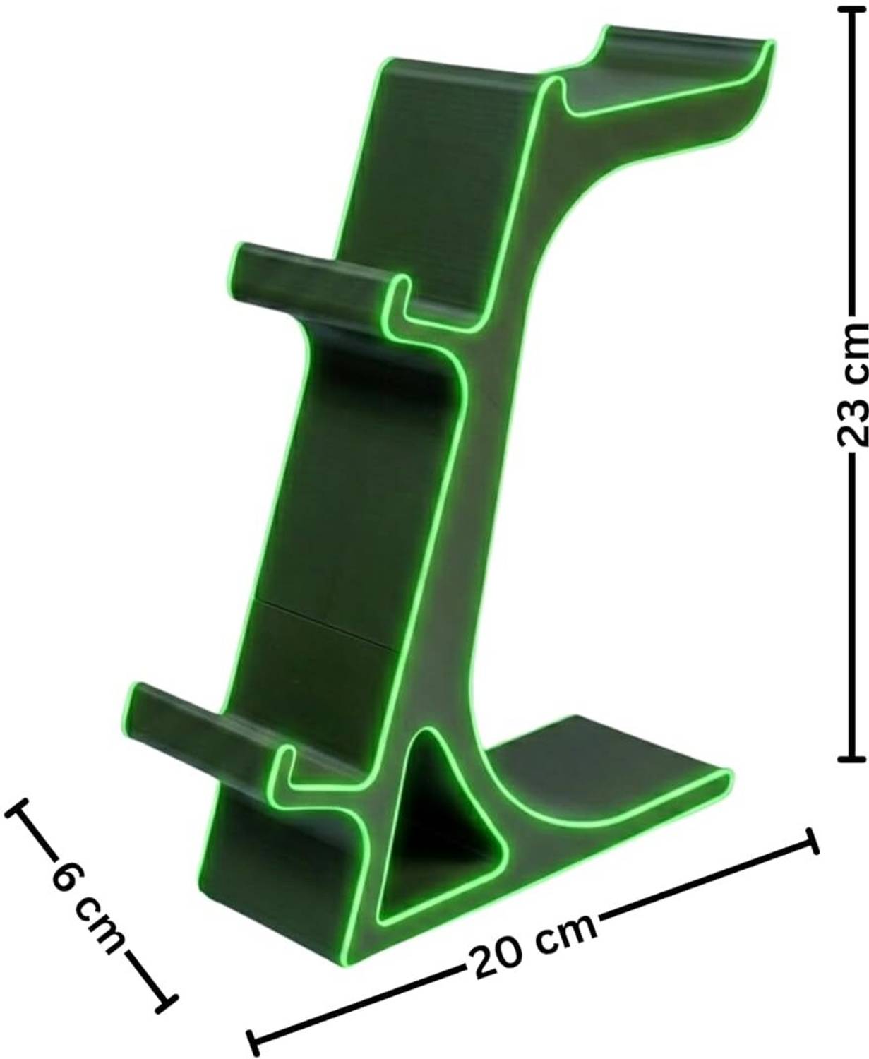 AORION Gaming Headphone & Controller Stand with LED Glow - Image 2