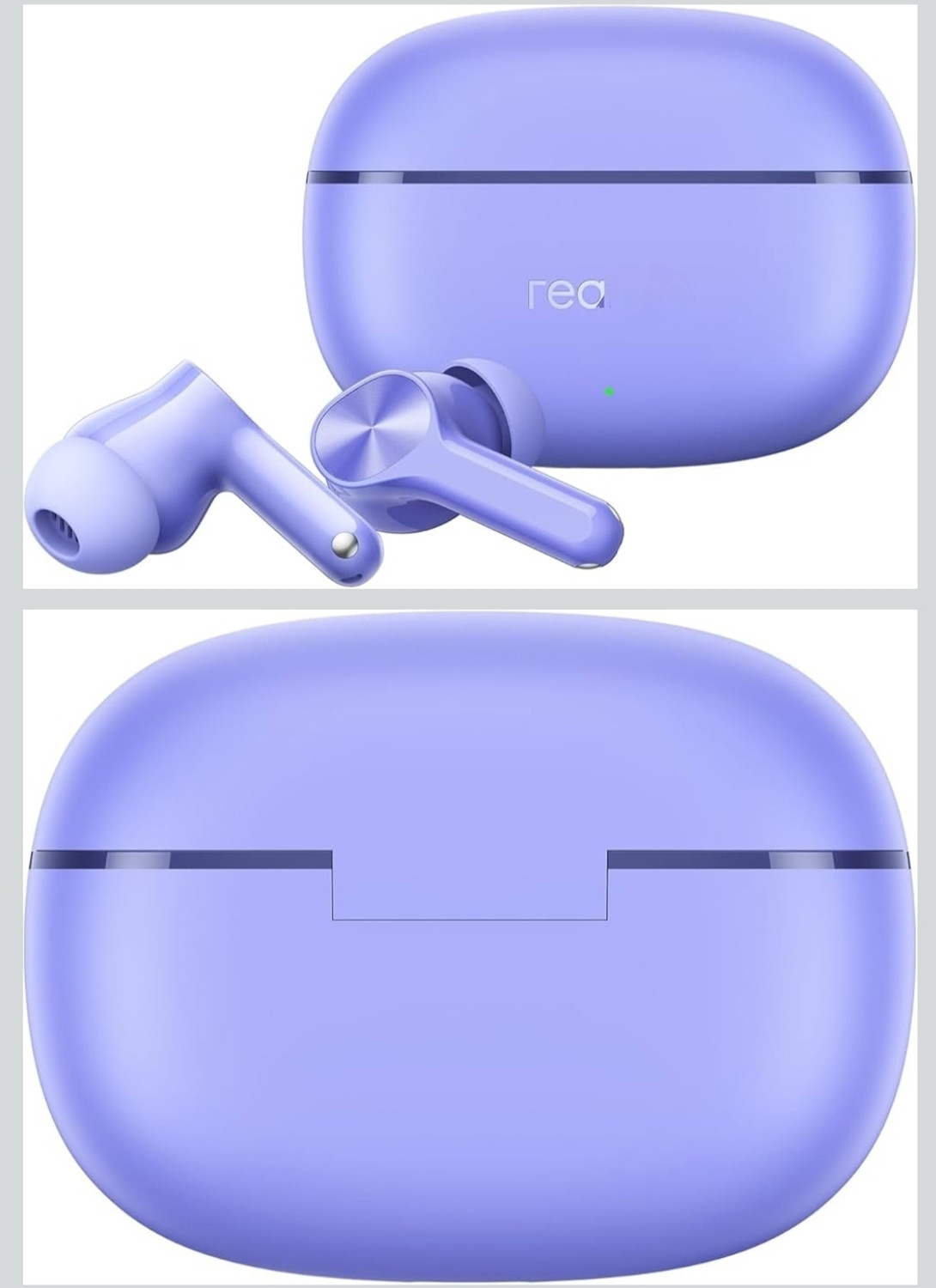 Image of Rea realme Buds T200 Lite Bluetooth in Ear,4 Mic, AI ENC for Calls,48 purple Headphone Stand