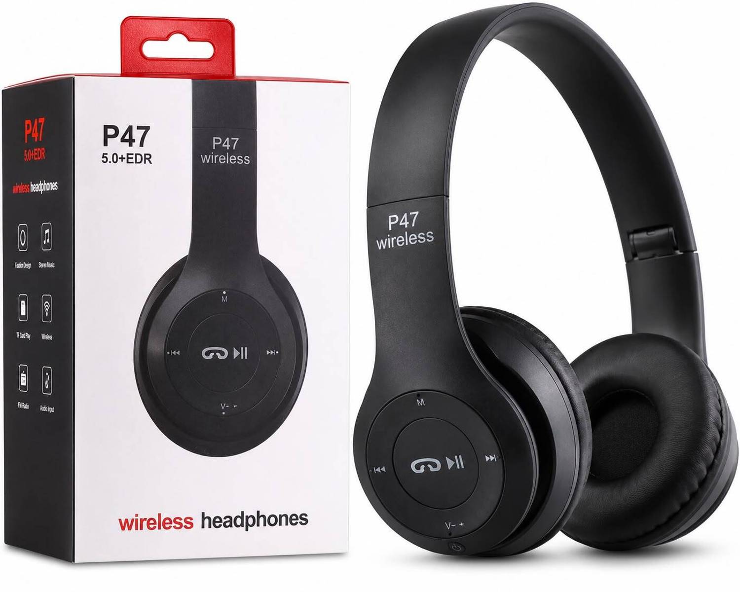 VEDRID P47 Wireless Headphone Blue - Image 1
