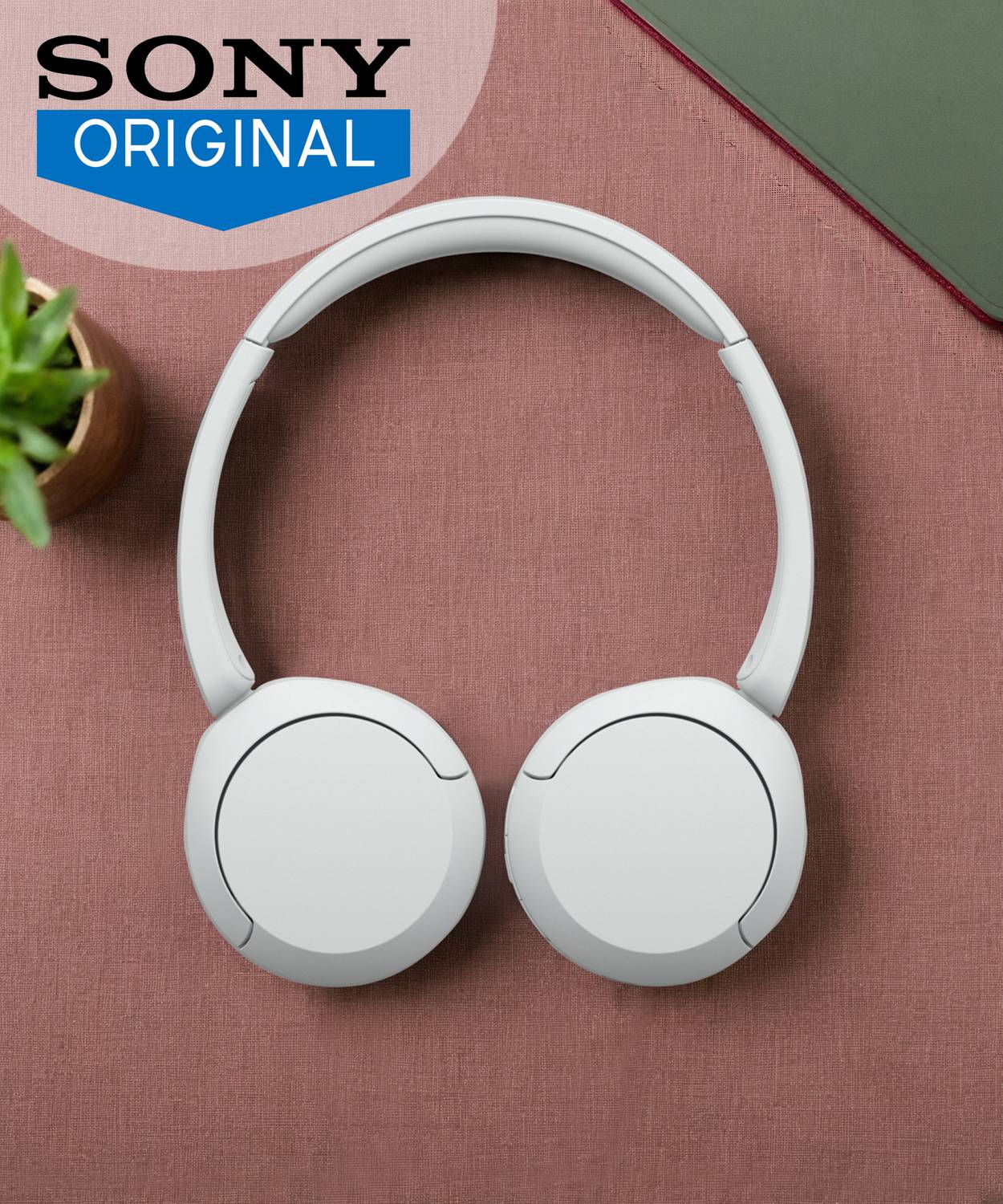 Sony WH-CH520/WZ IN Bluetooth Headphones White - Image 2