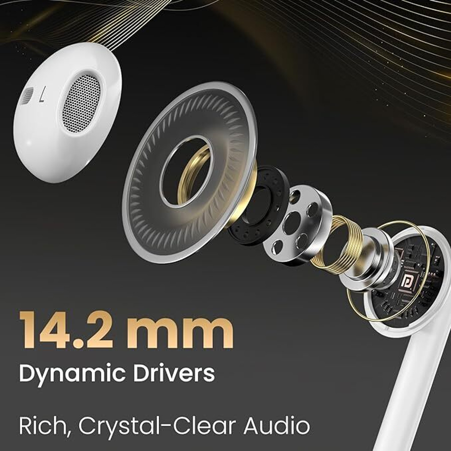 Image of Portronics Conch Theta C Type C Wired Earphone With HD Quality Wired Headset (White) Wired