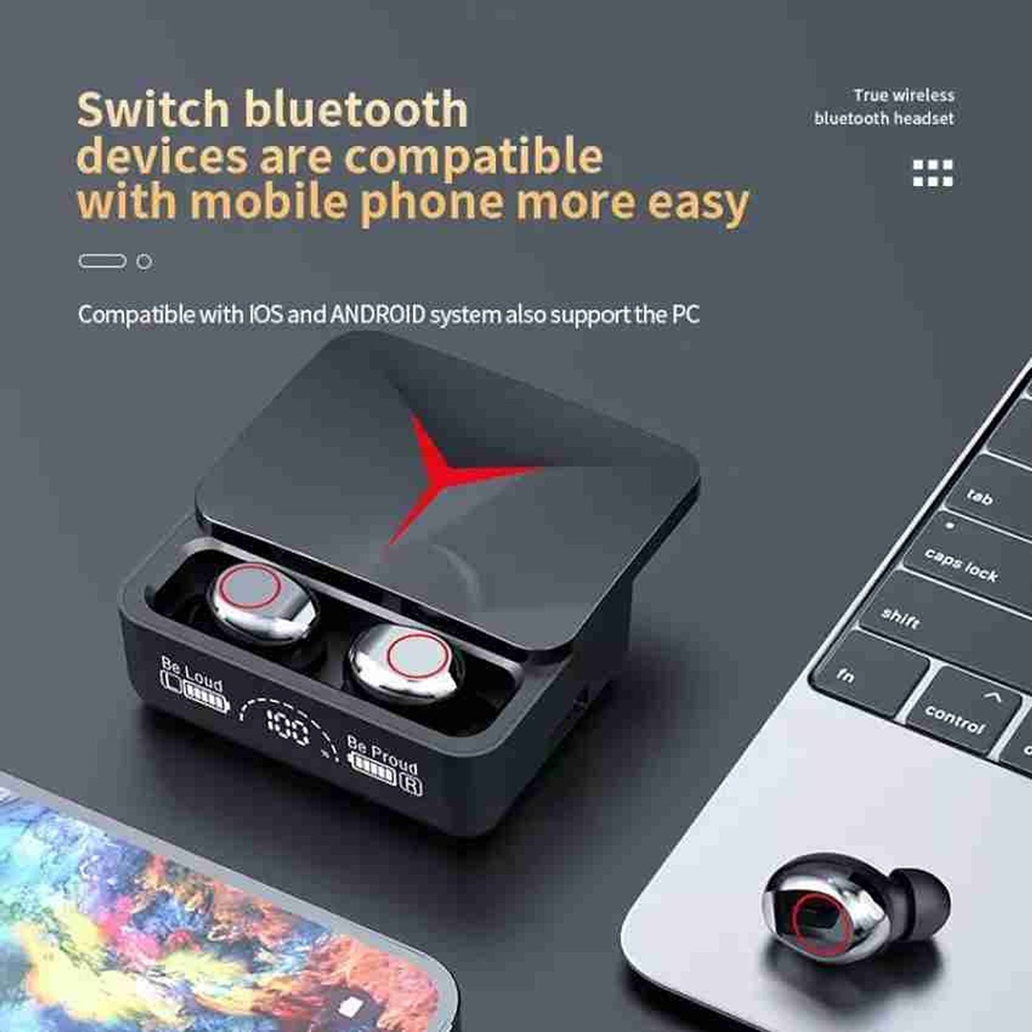 Image of FRONY TKT 492D TWS M90 Pro Wireless Earbuds Bluetooth Headset Bluetooth
